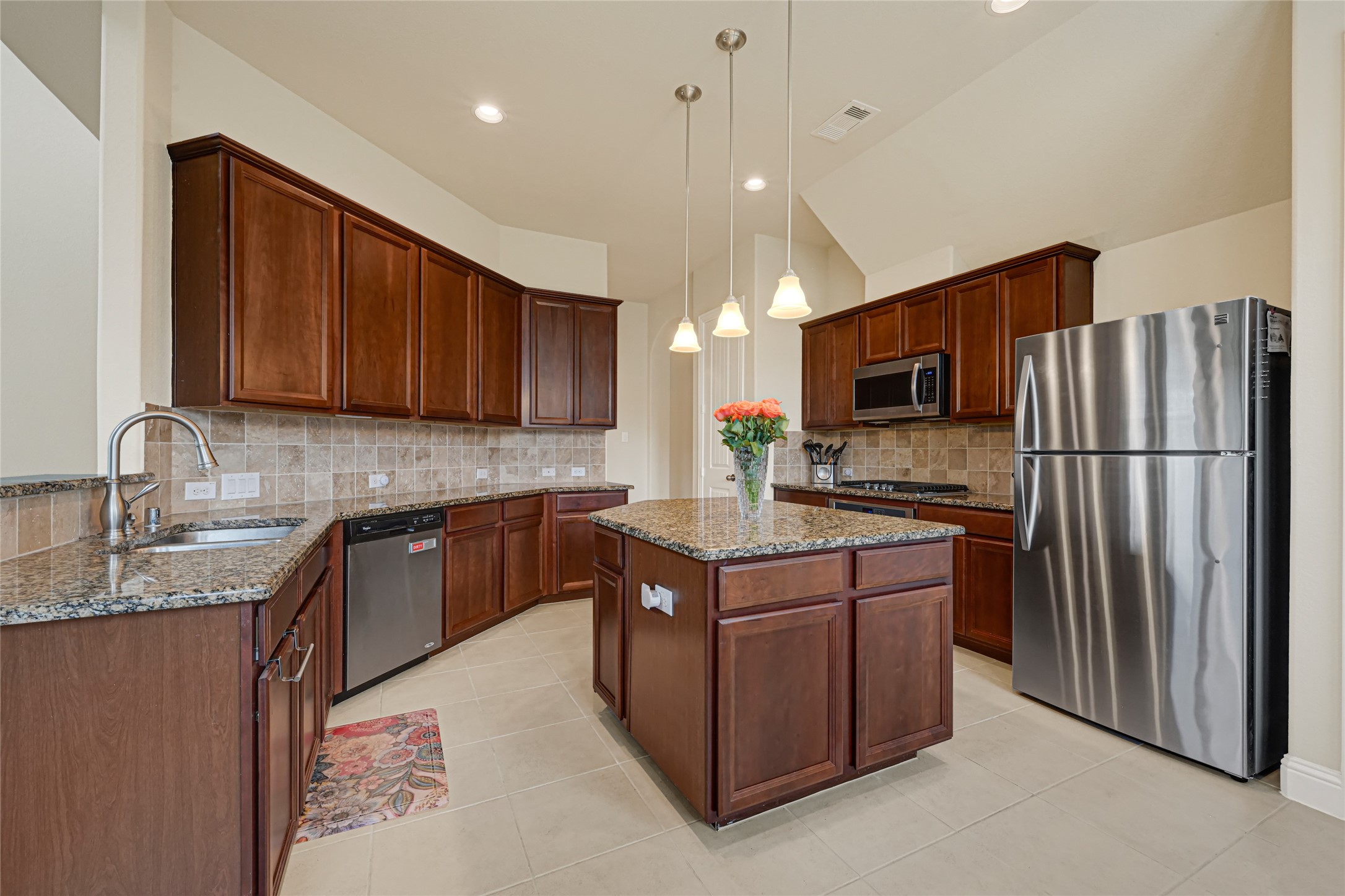 Another angle of your cozy kitchen.