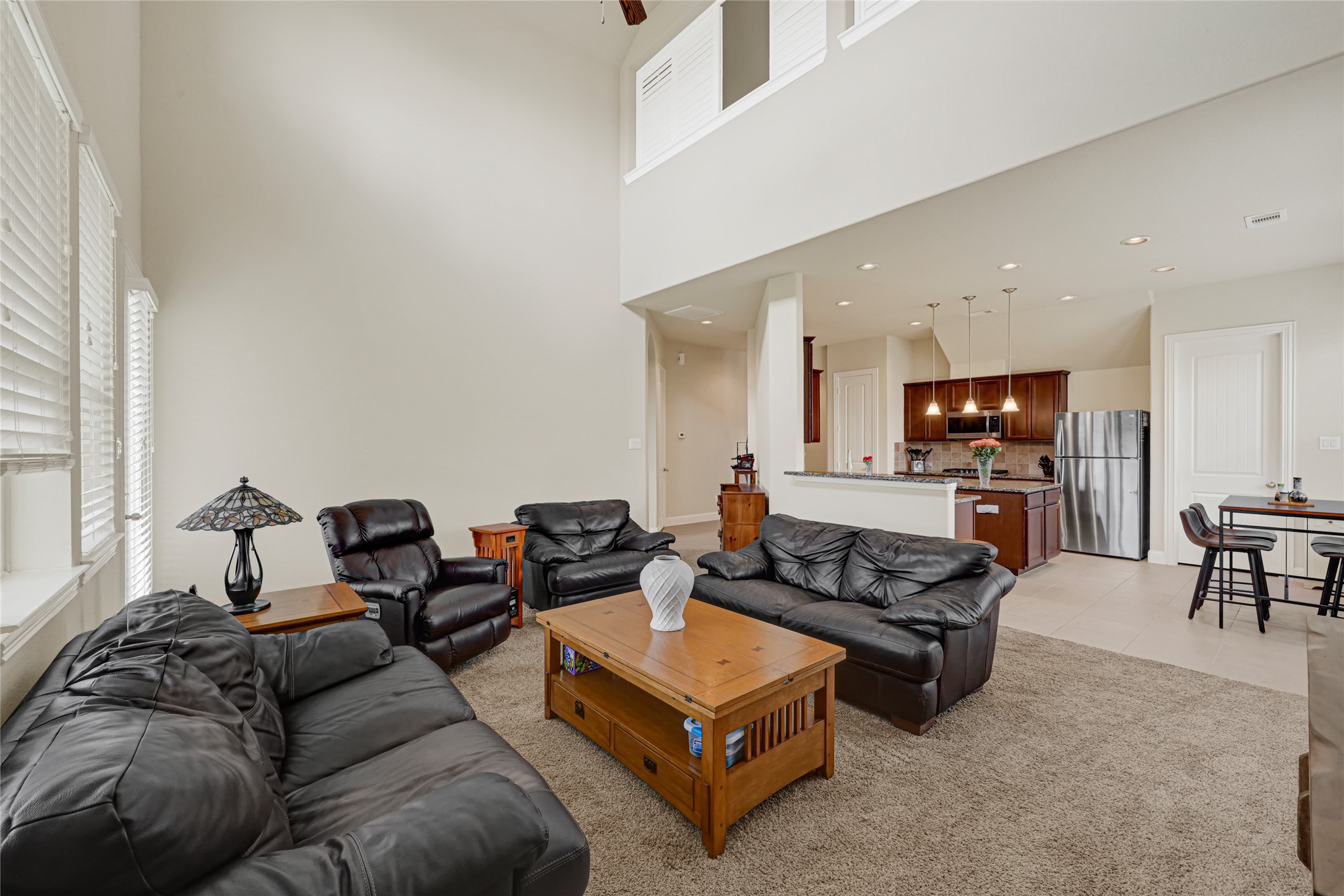 The lovely living room.