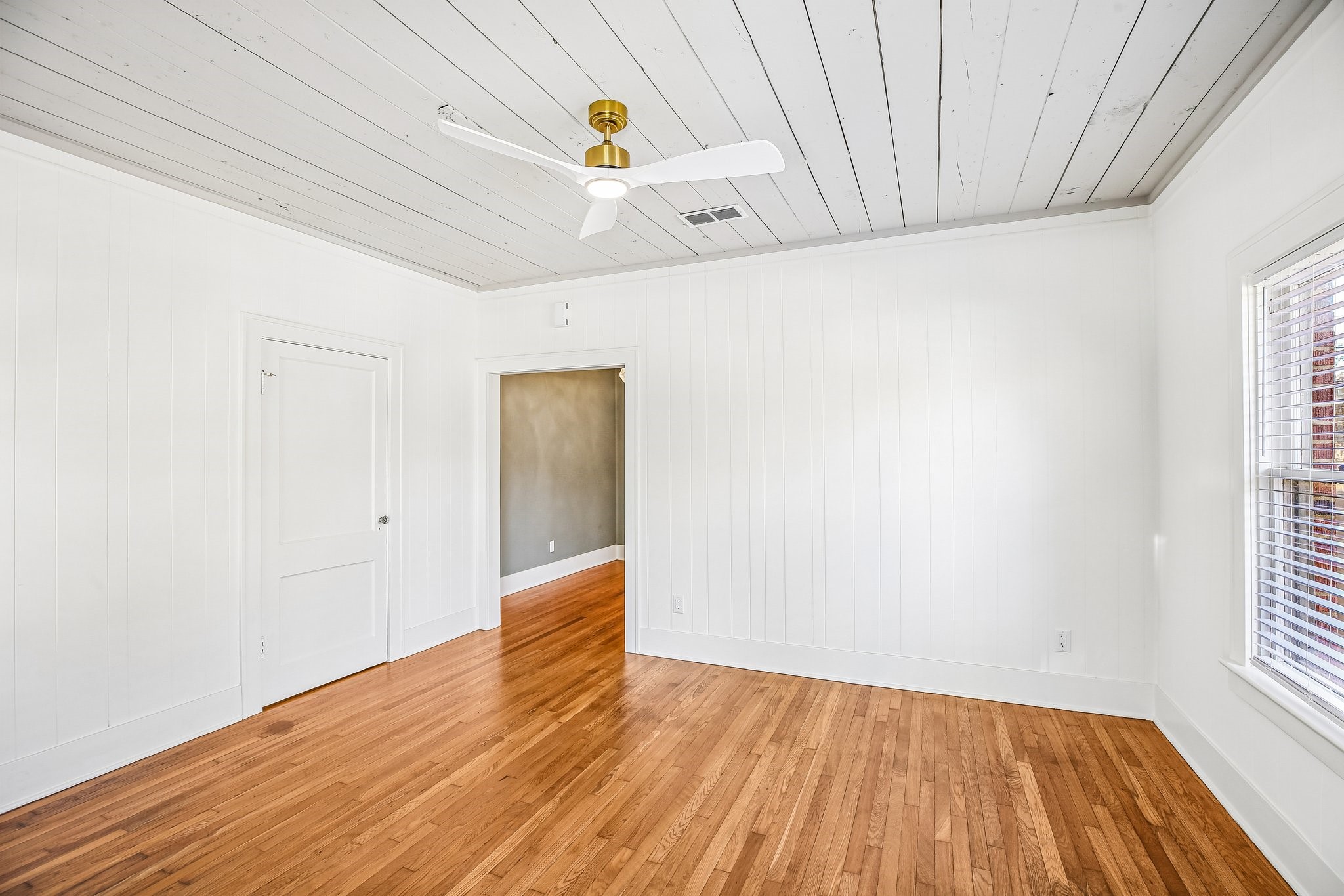 The door to the left is a utility closet.
