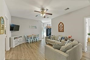 Virtual staged living room.