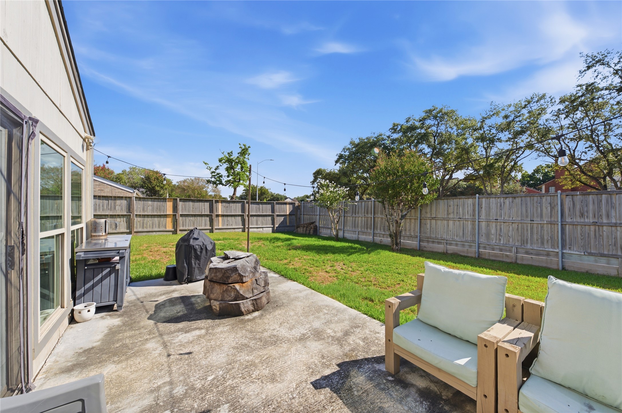 The patio is the perfect spot to relax and enjoy the fresh air.