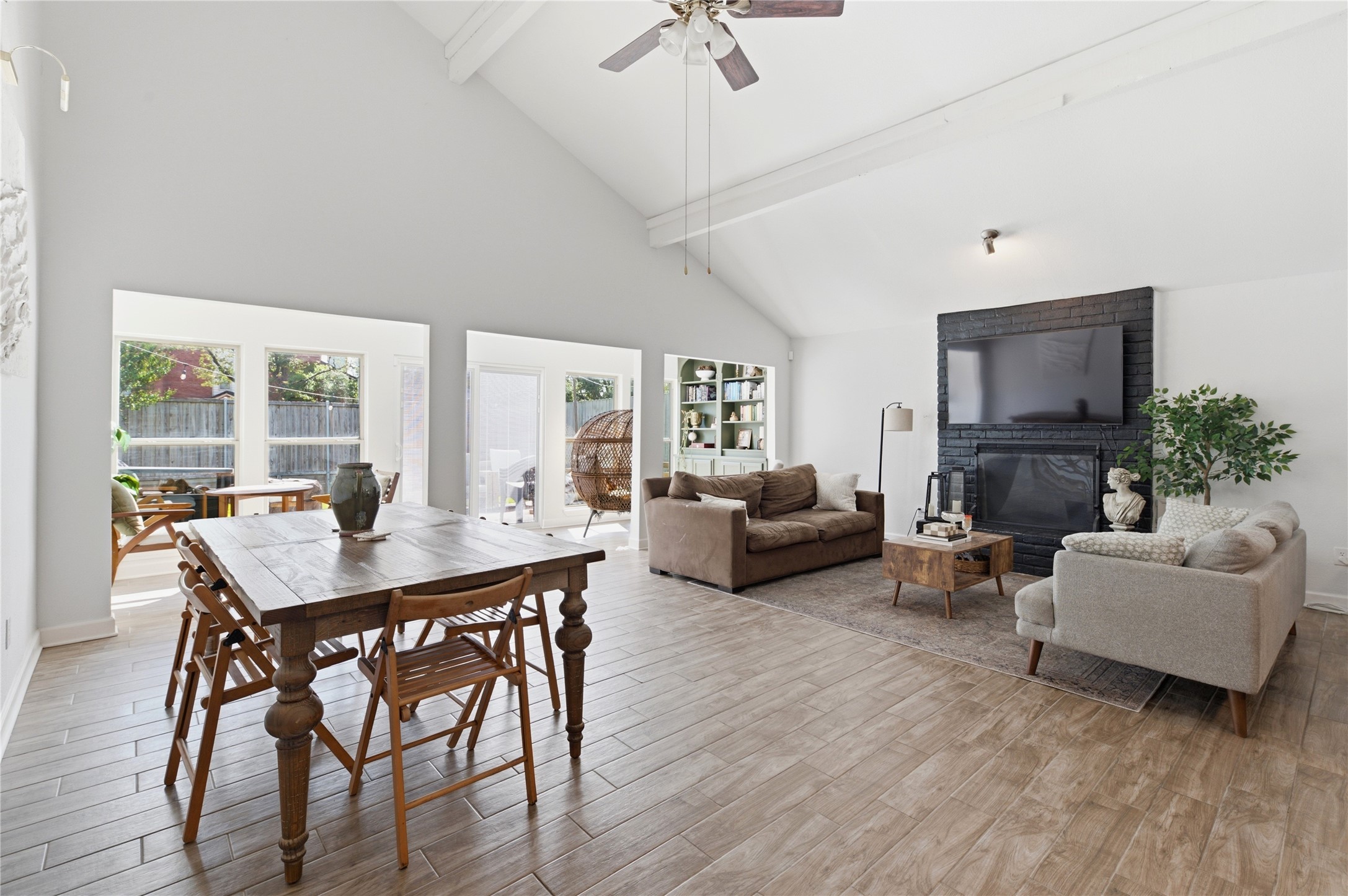 Large windows fill the space with natural light.