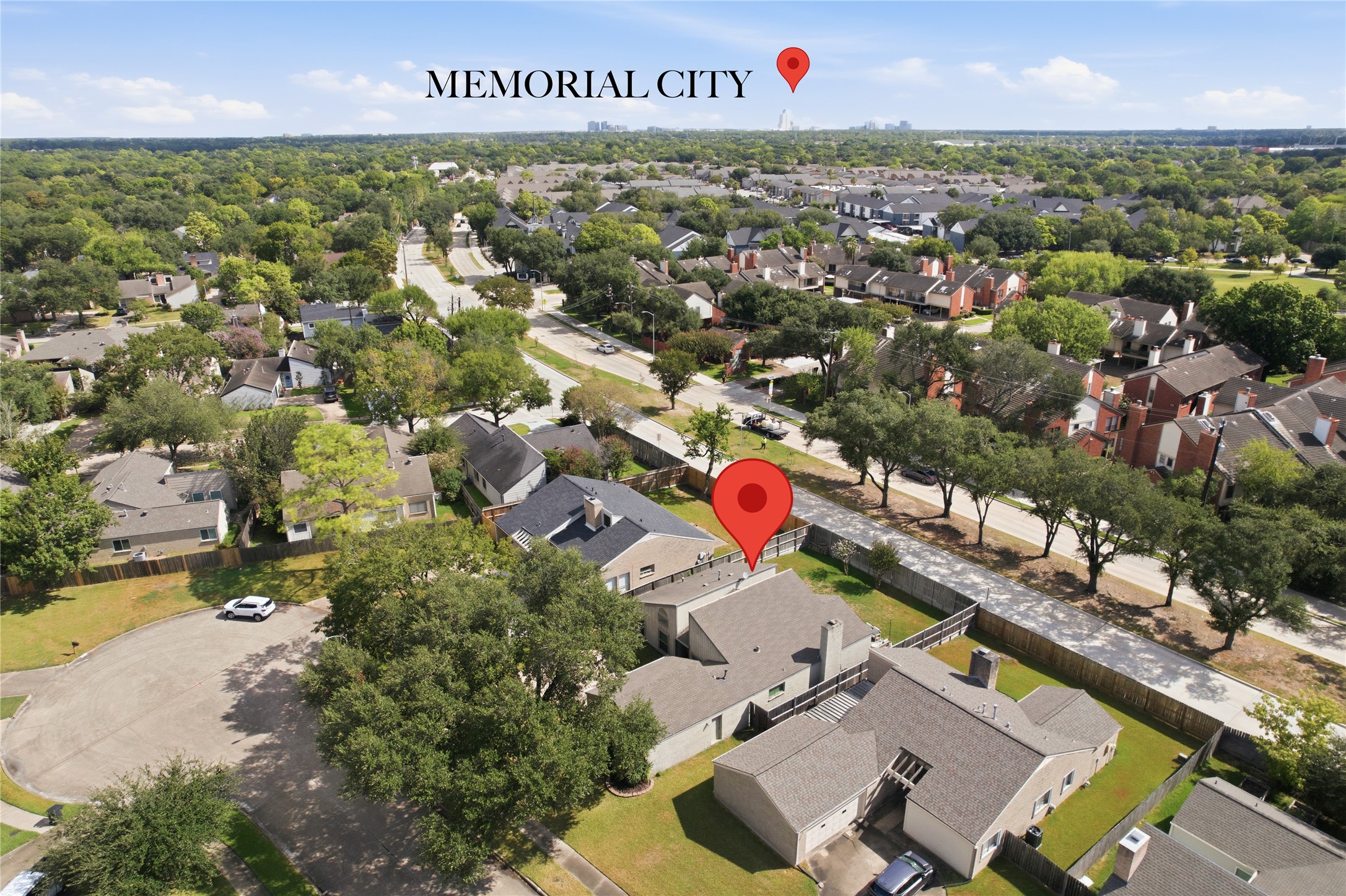 Minutes from Memorial Drive and the Westpark Tollway for easy commutes.