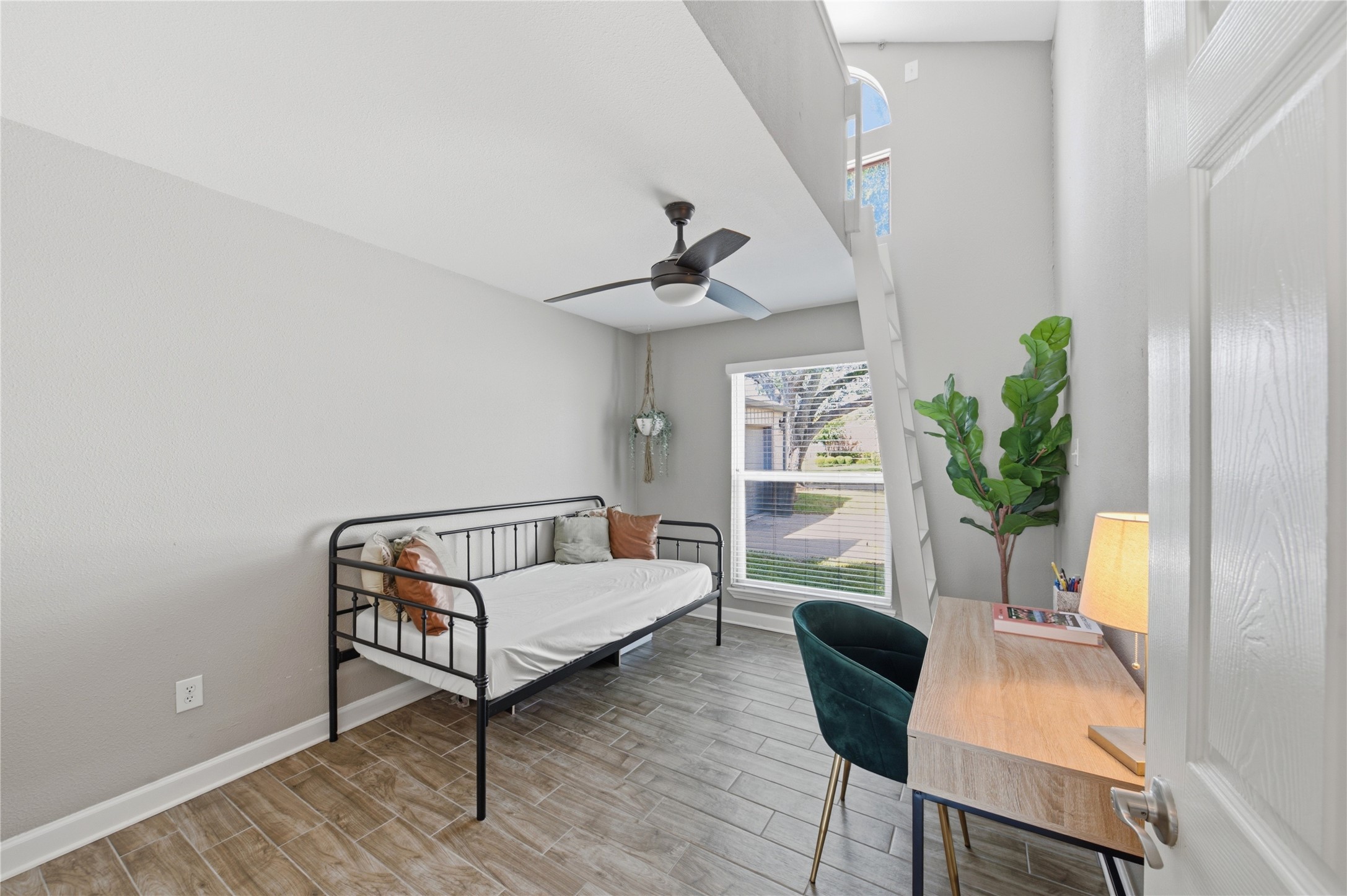 Unique secondary bedroom featuring a second-story loft area!