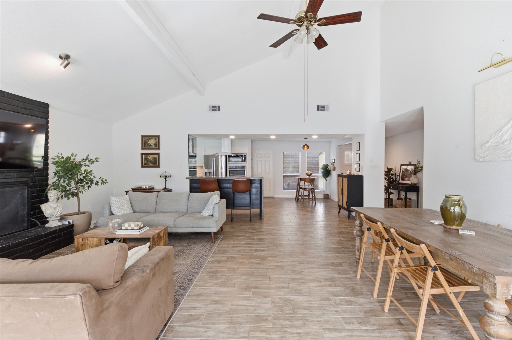 Expansive living and dining combination built for easy entertaining.