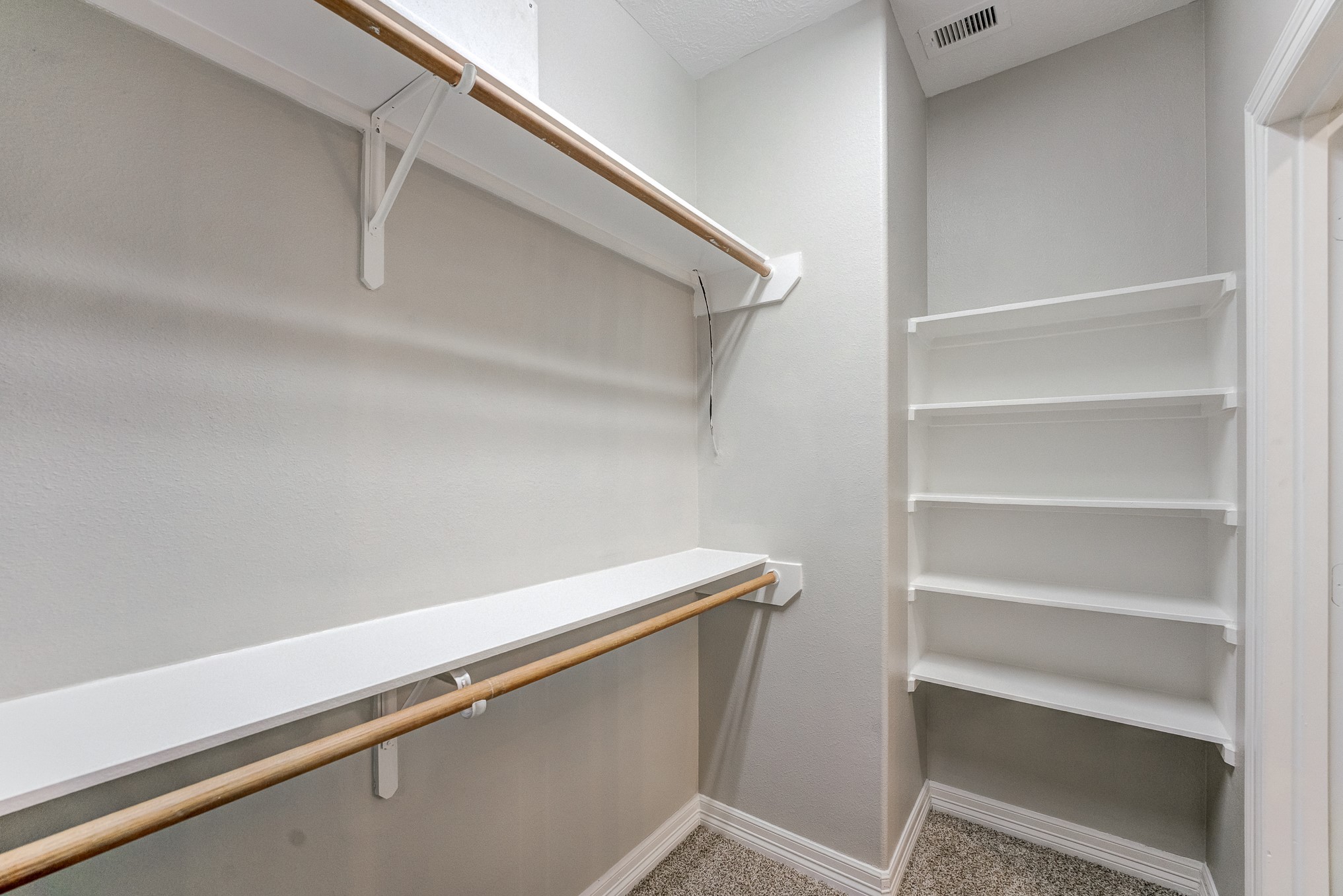 Primary closet