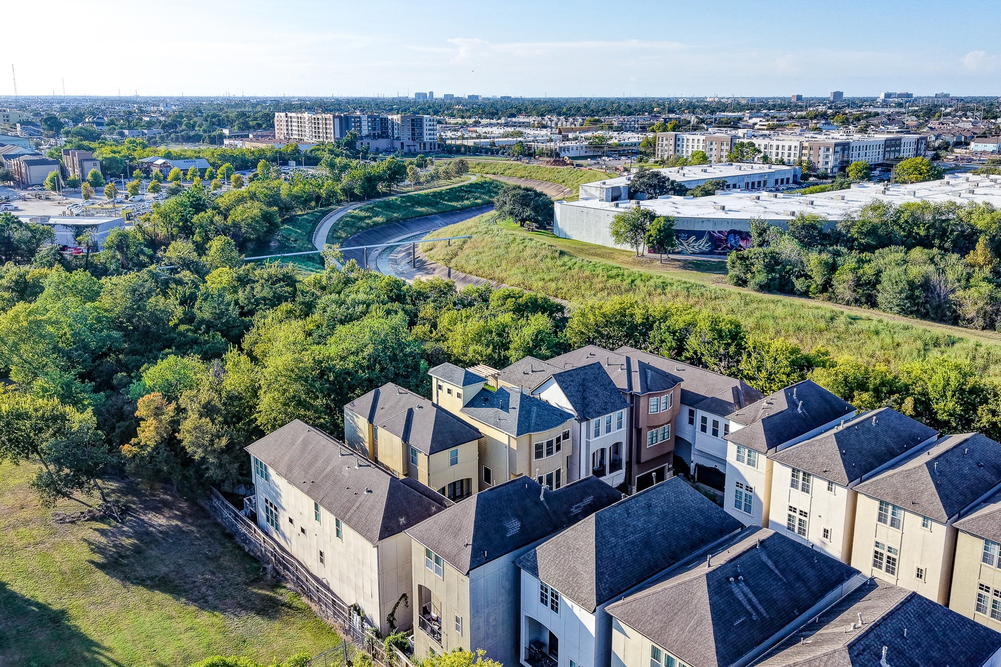 Aerial view of proximity