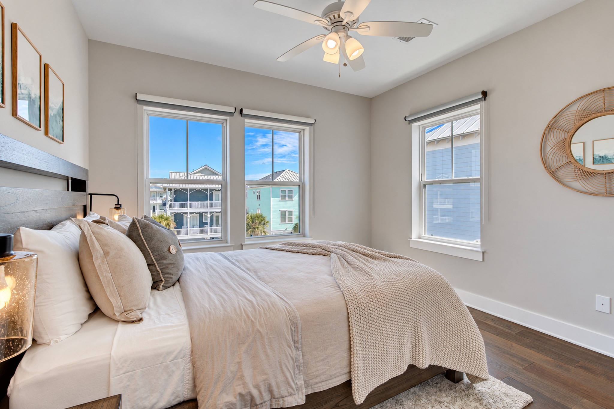 Guest bedroom located on the southeast side of the home.
