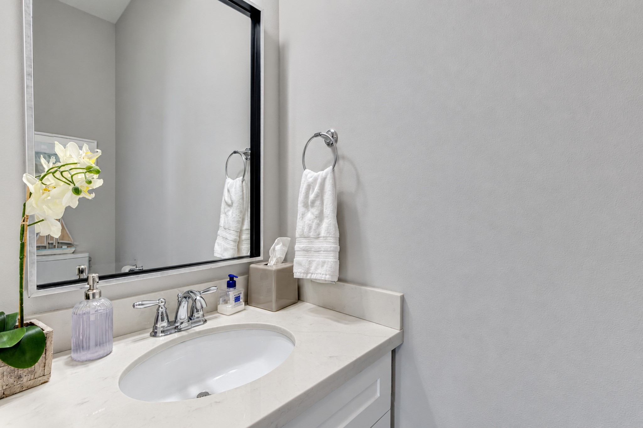 1/2 bath off the "mud" room.