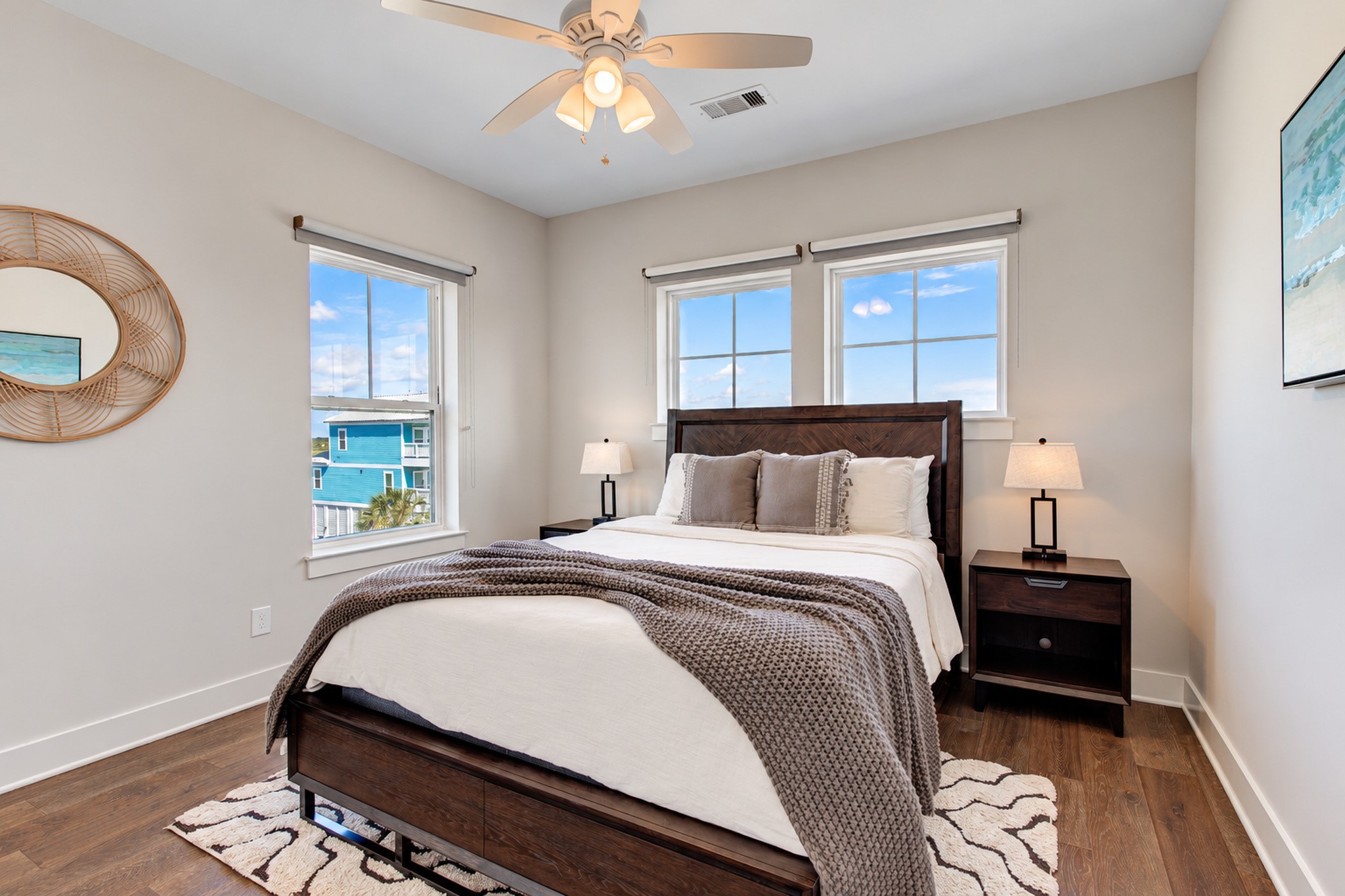 The 2nd guest bedroom located on the north east side of the home.
