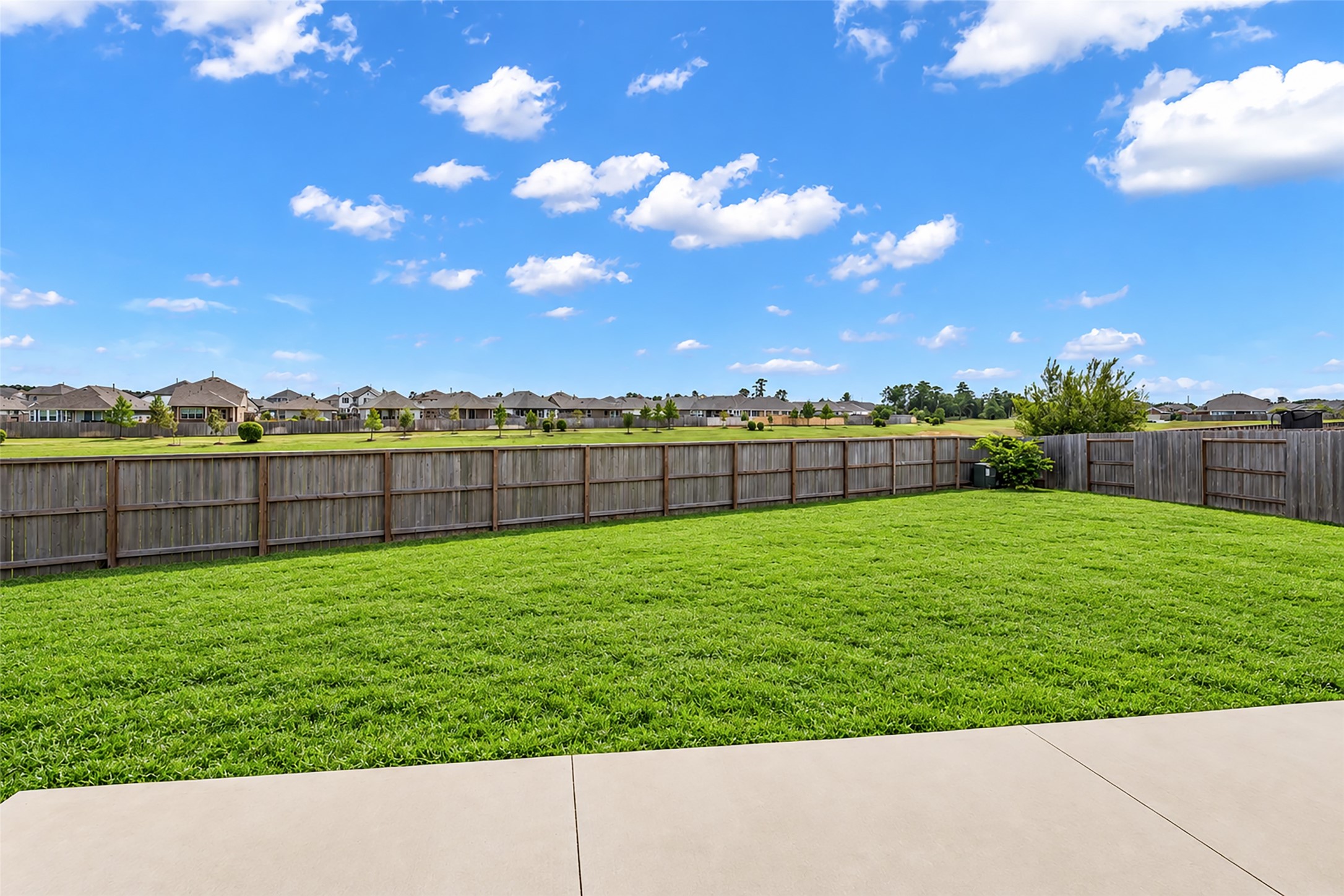 View from your extended back patio. No rear neighbors!