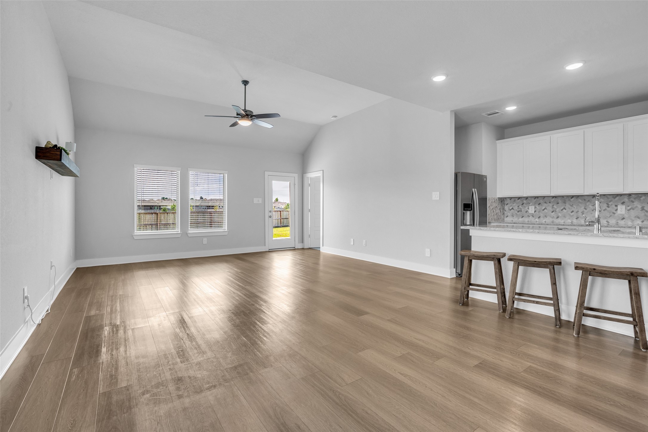 Dining and living area