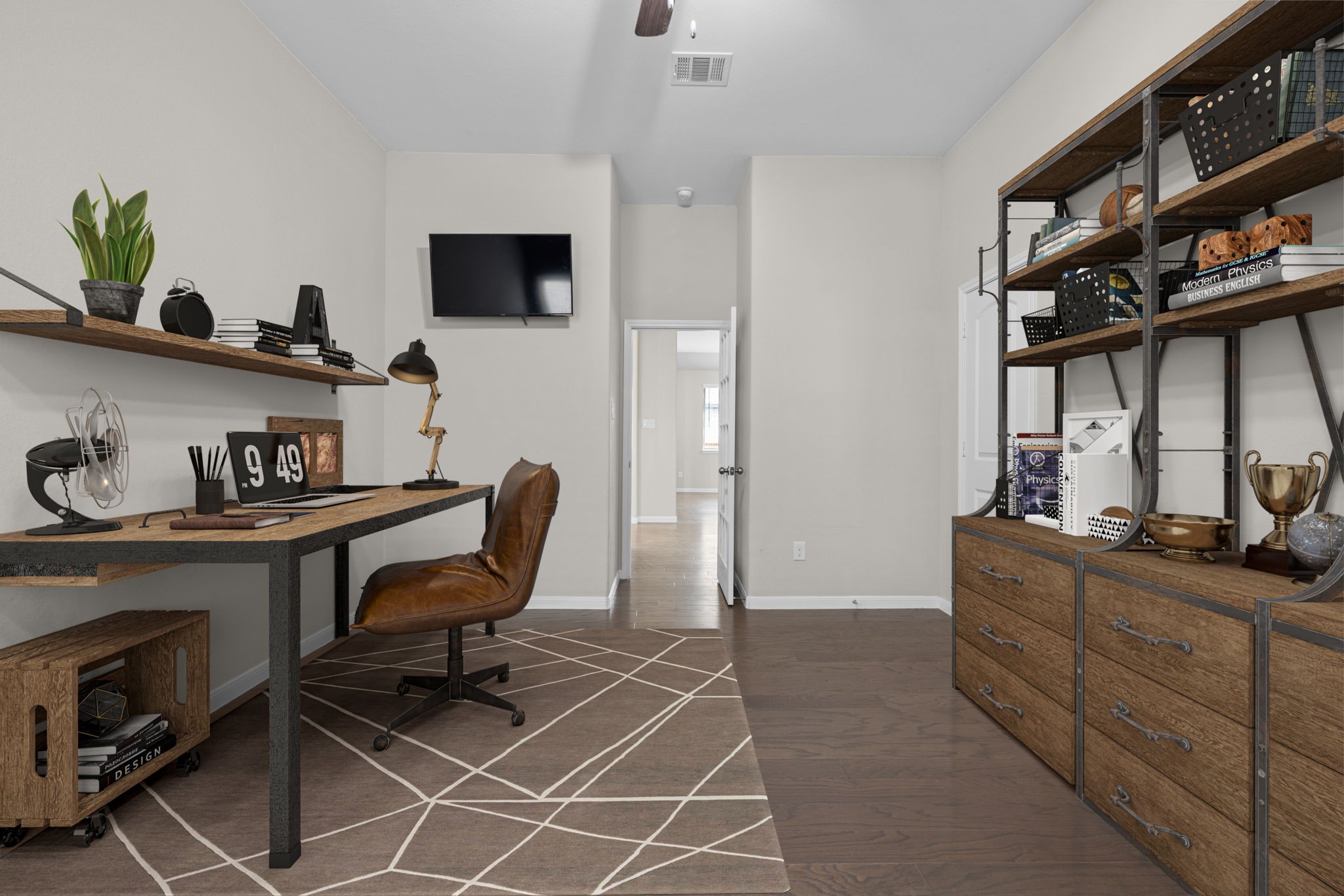 Study/Home Office - This photo has been virtually staged.