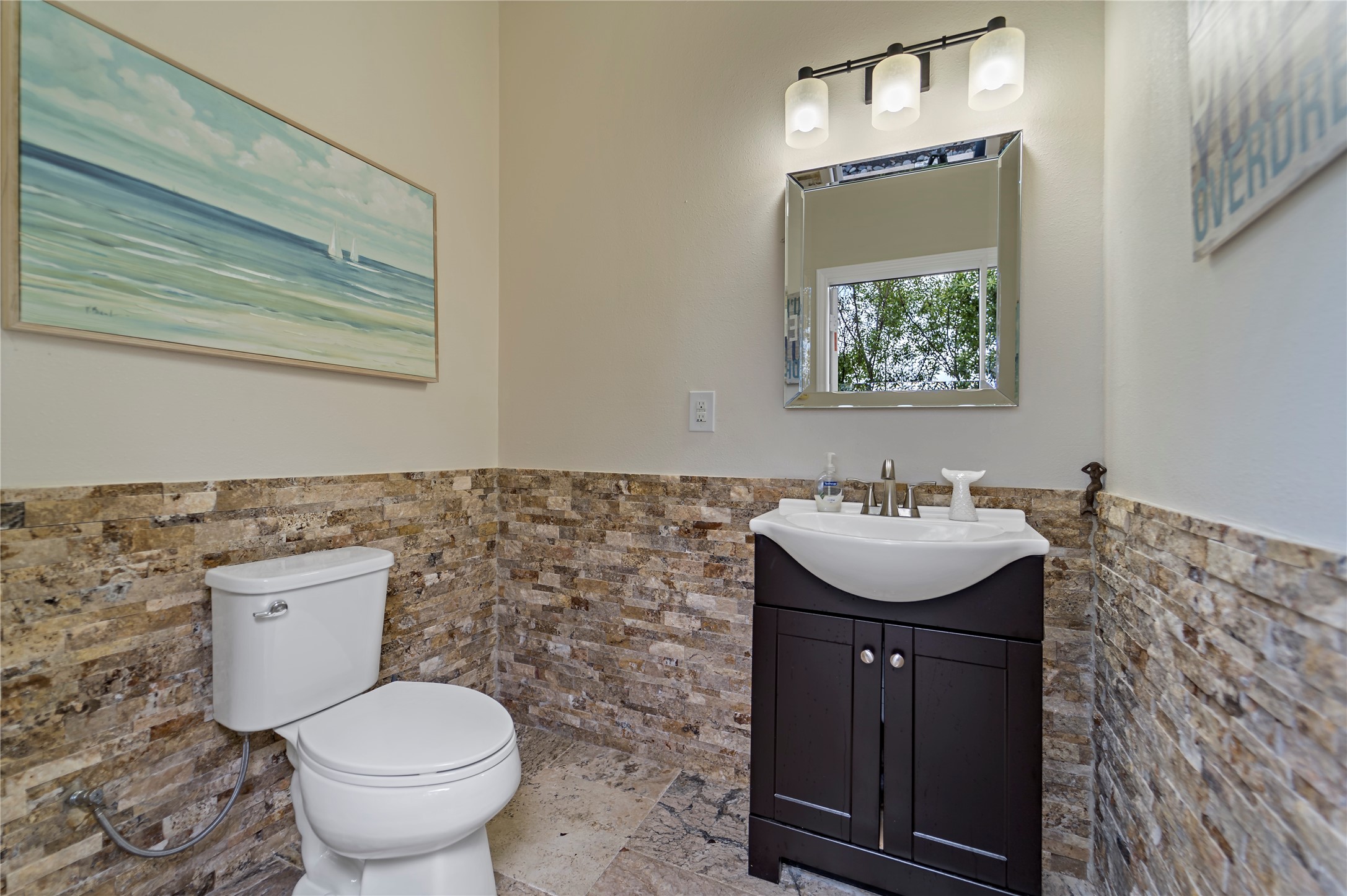 Outdoor pool restroom
