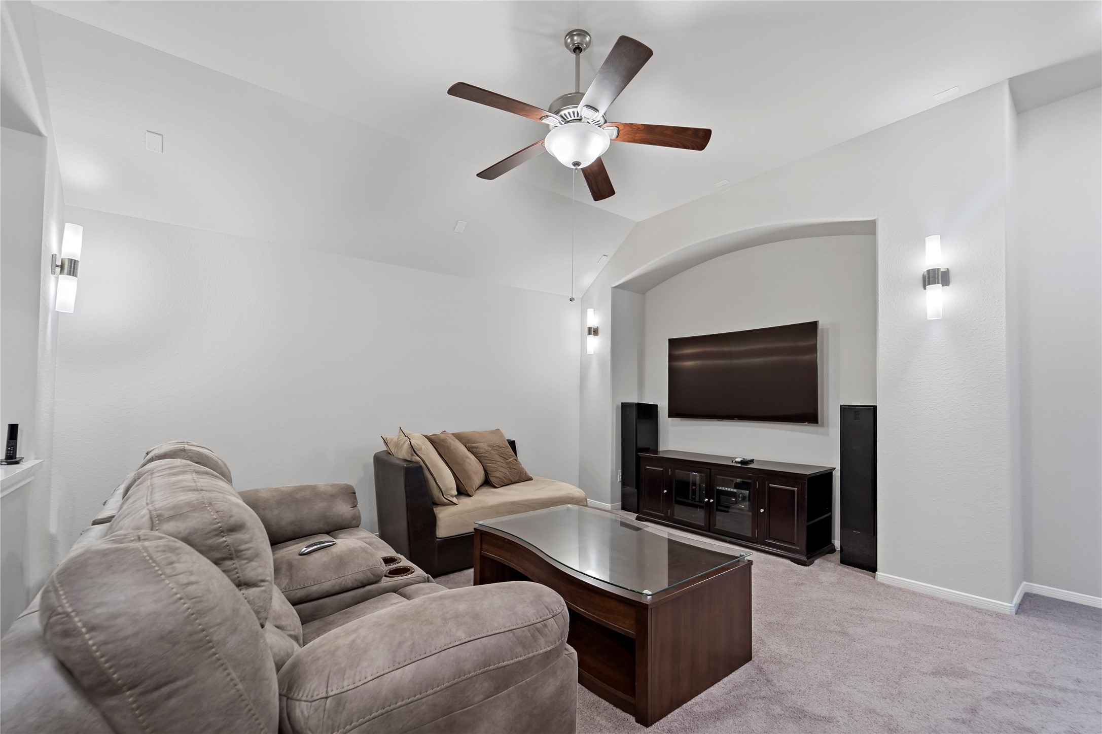Upstairs media room