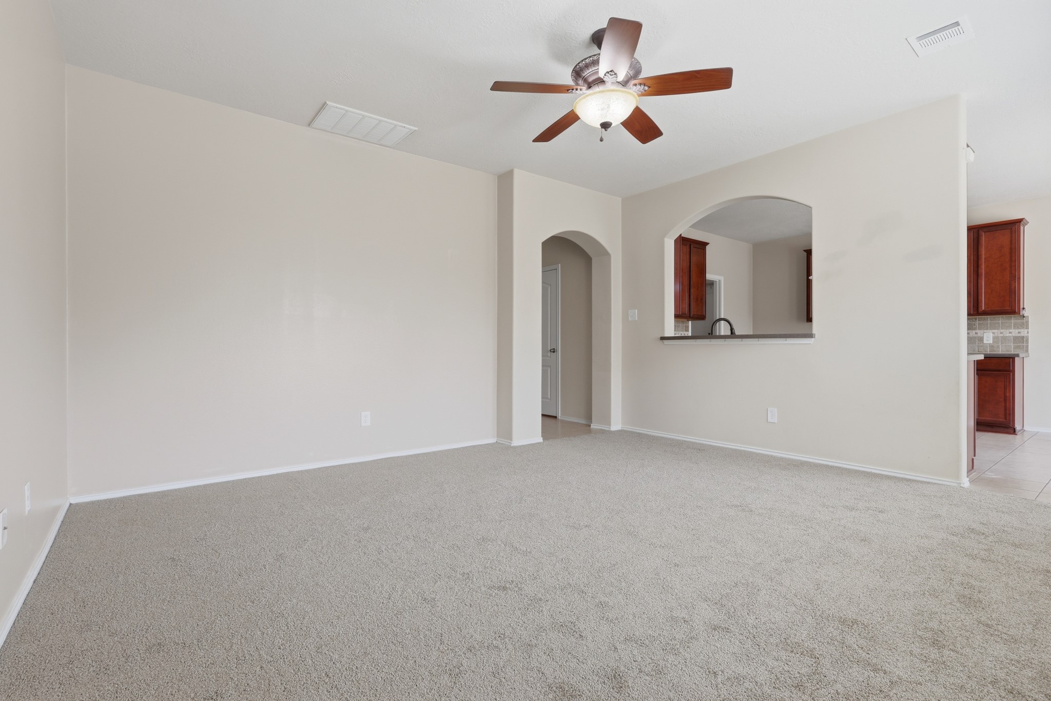 The Formal Living Room is OPEN to the kitchen!