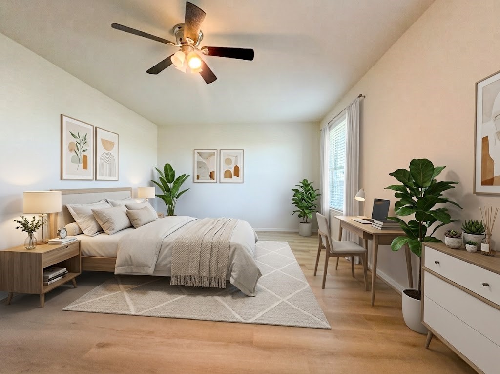 digital staged bedroom