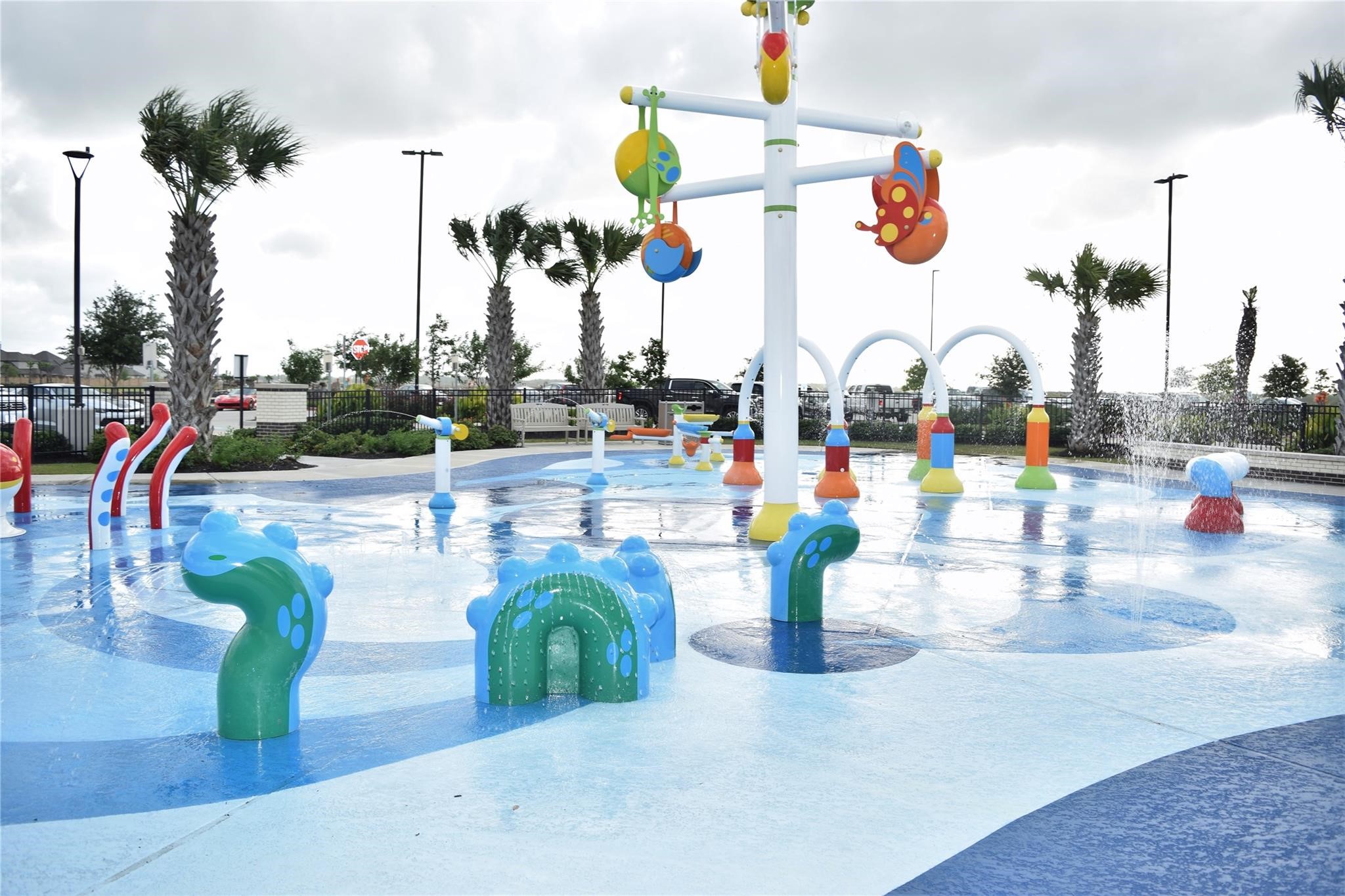 Kid's splash pad.