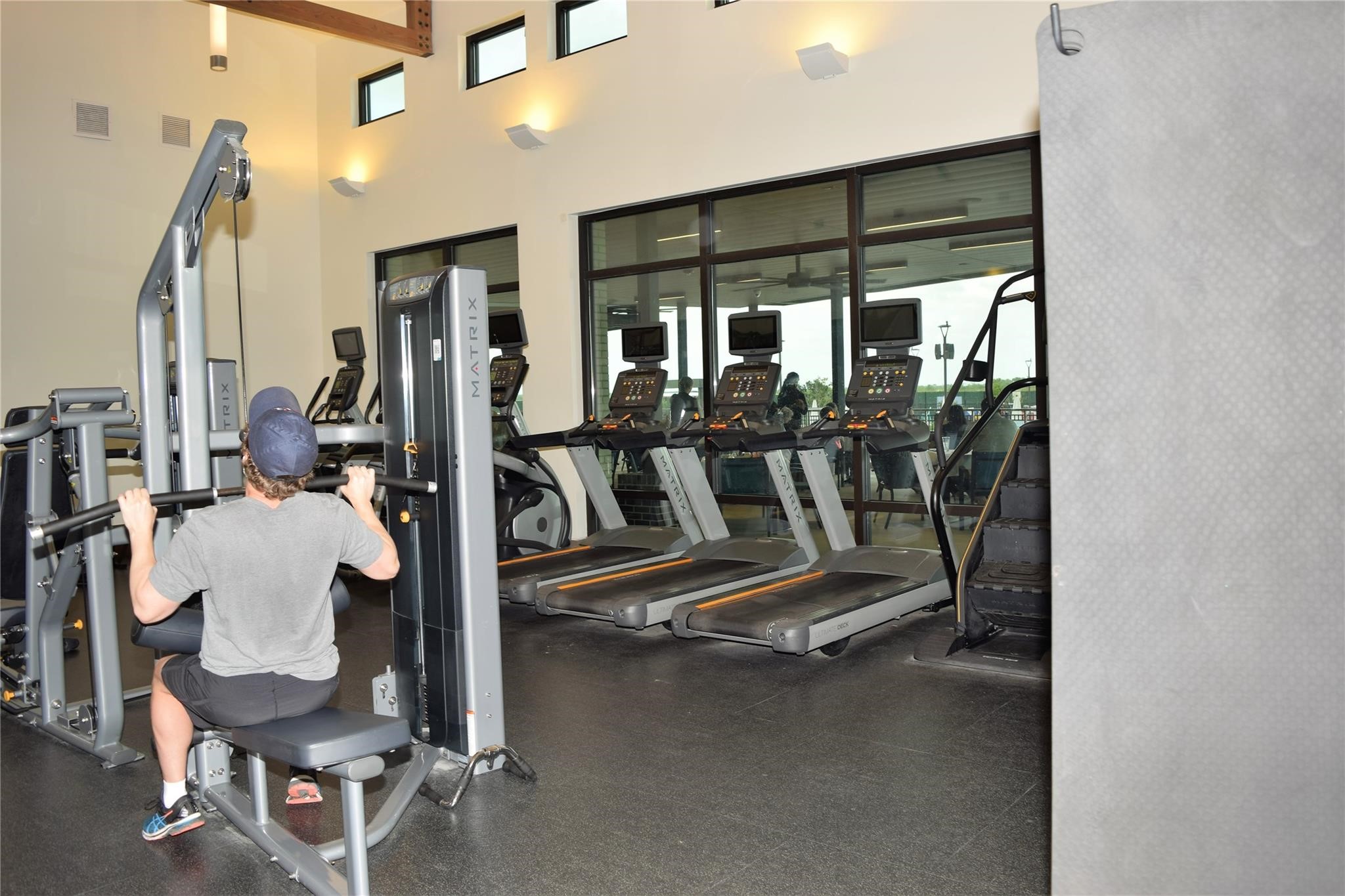 One of two gyms available for residents use.