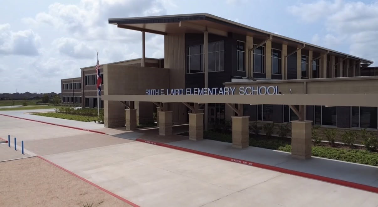 Elementary age children can walk to the new Ruth E. Laird Elementary School!