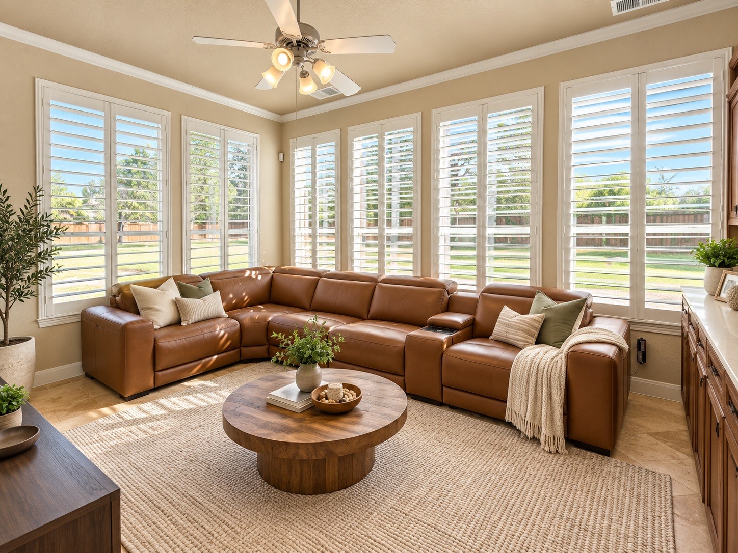 Sunroom virtually staged