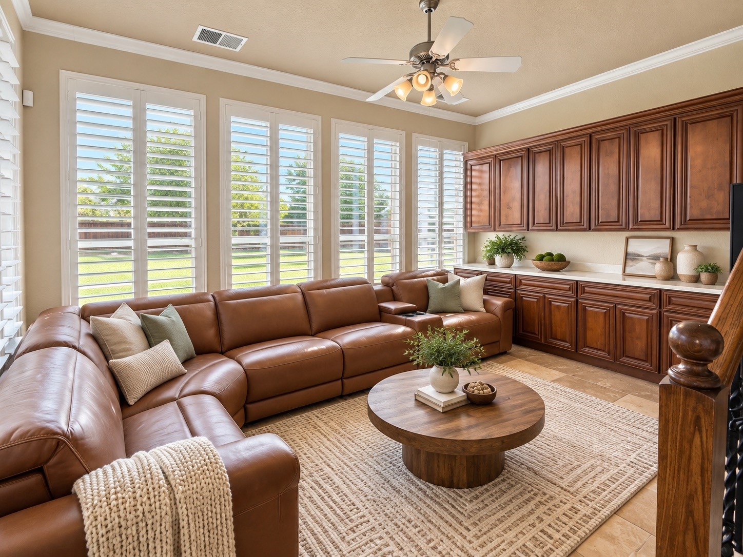 Sunroom virtually staged