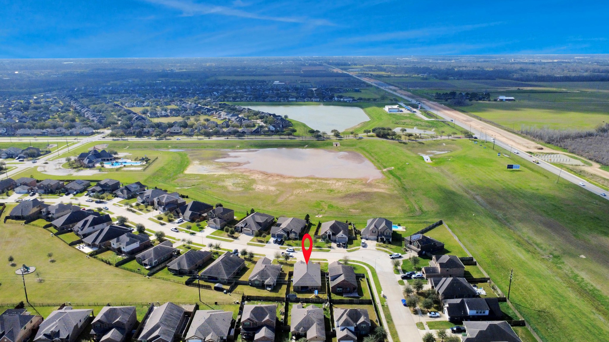 Aerial view showing FM 723