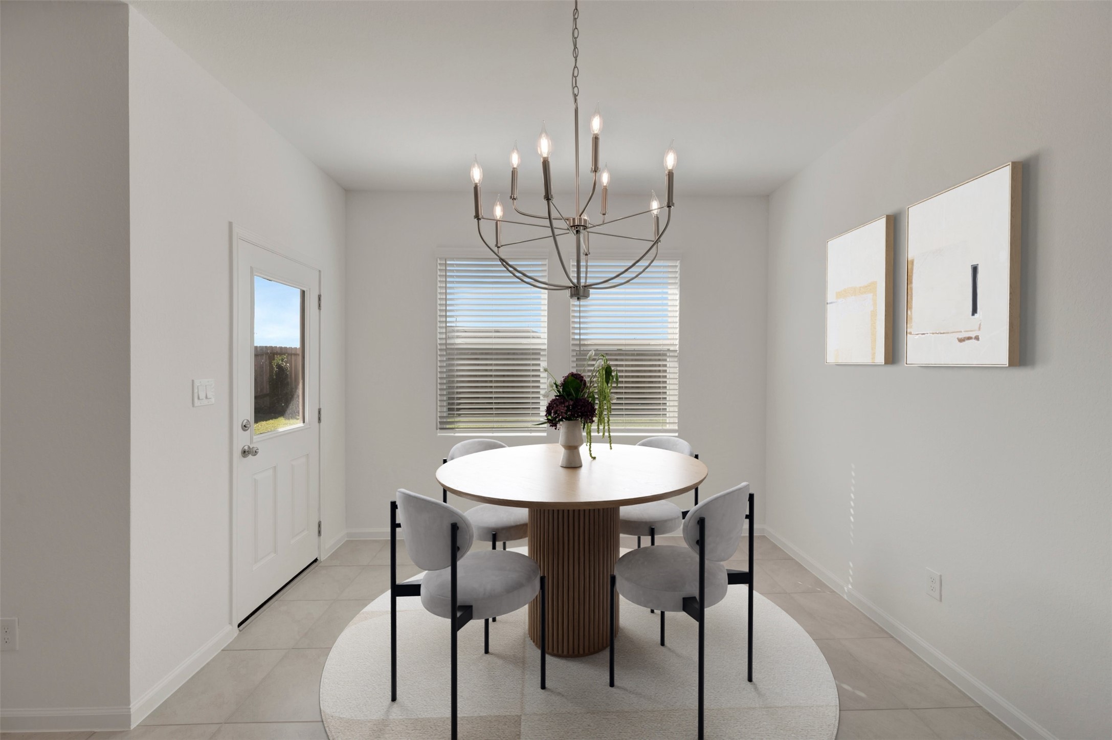 Sun-lit dining area