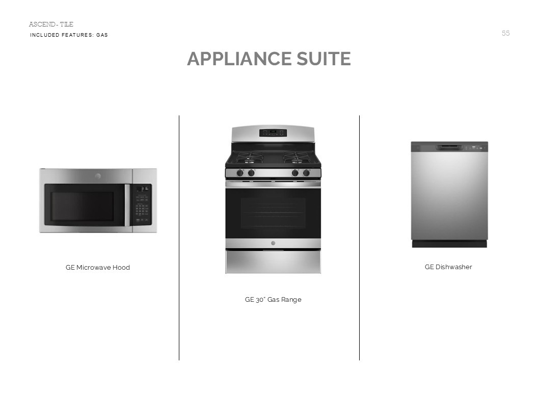 Elements Look Palette 1: Appliance Selection Sheet (*Artist rendering used for illustration purposes only.)