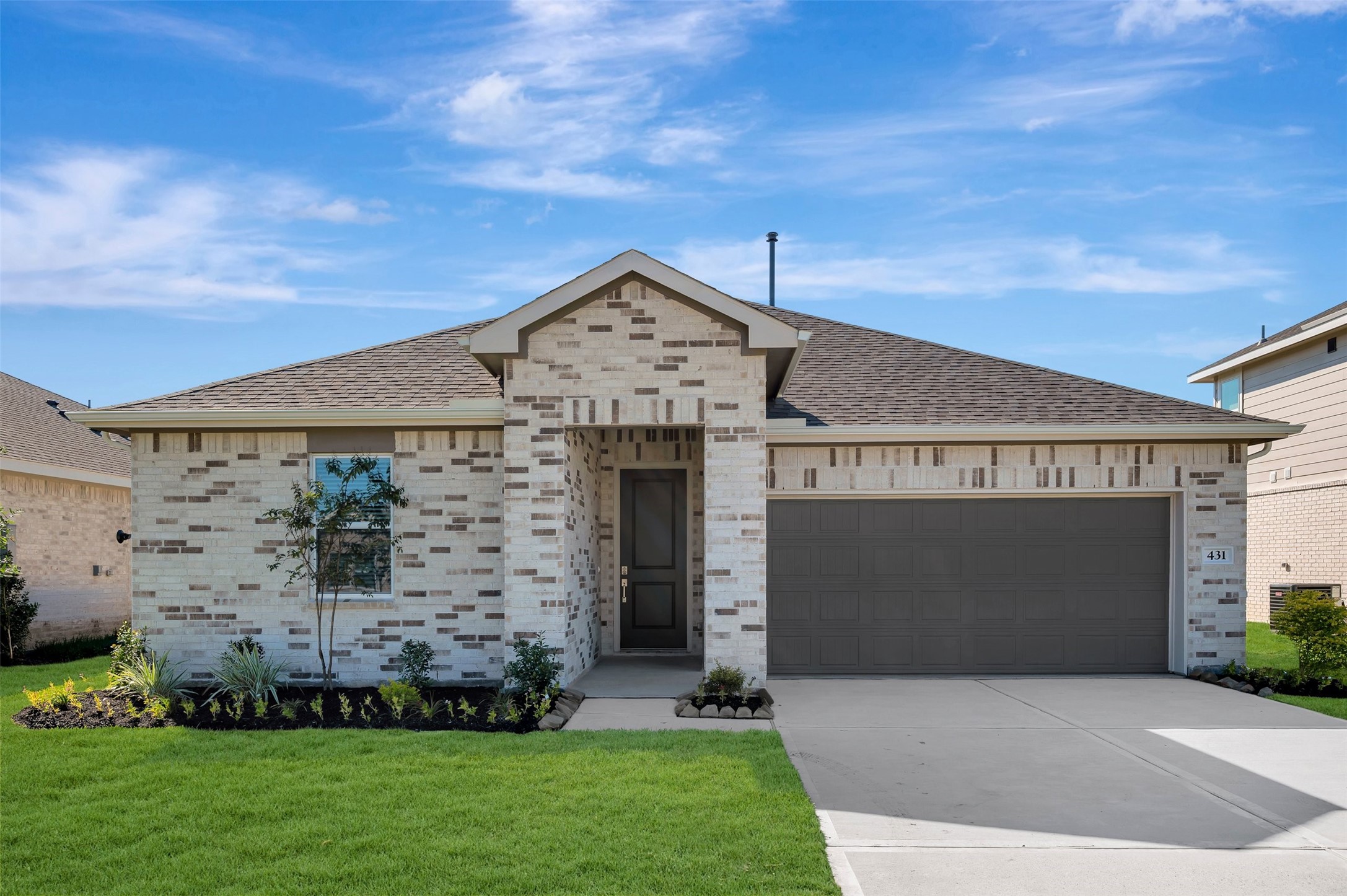 Charming Goldenrod II design by K. Hovnanian Homes in elevation RA built in Aspire at The Hills of Town Creek.