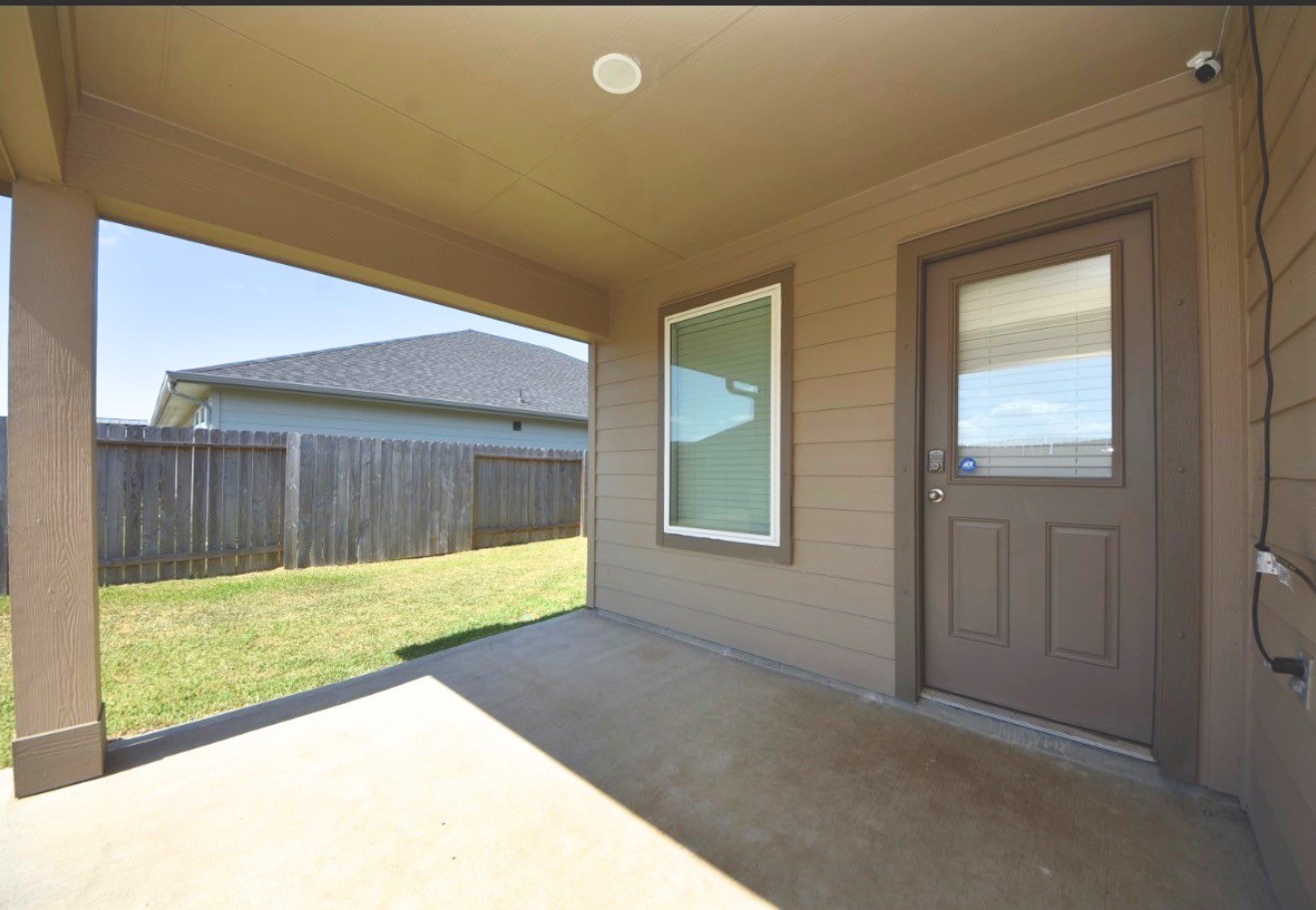 Covered patio