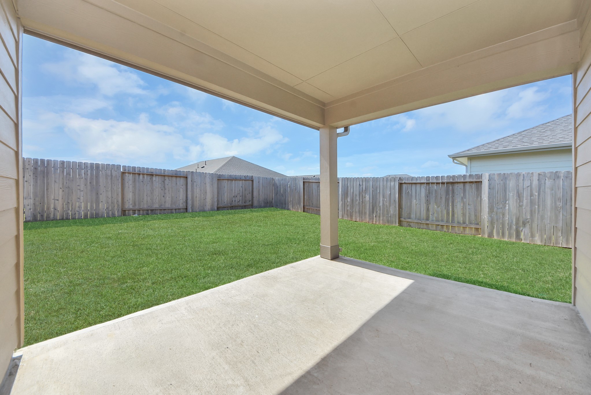 Large yard