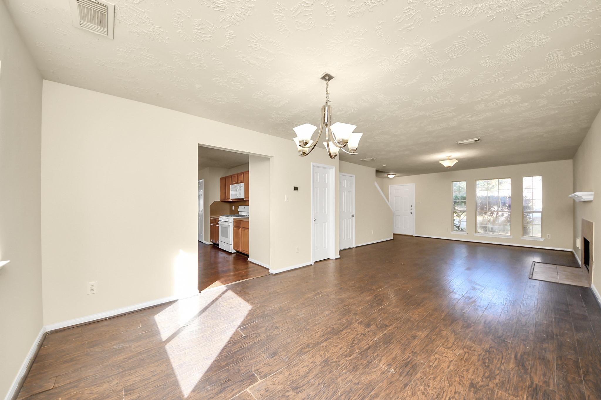 View from the dining area, look at this natural light!