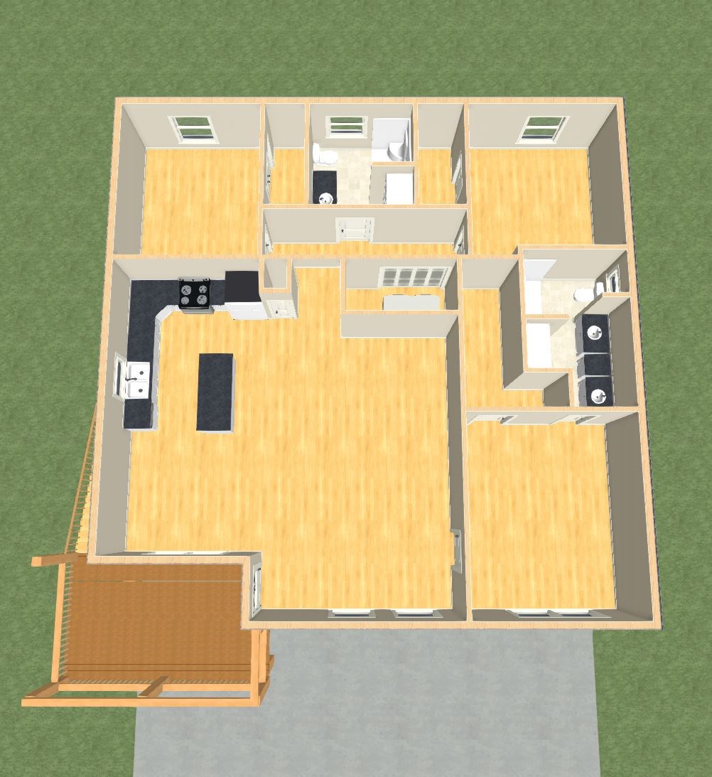 Plans of your beautiful flowable home's layout which features an intuitive highly functional flow that maximizes natural light and every day convience.