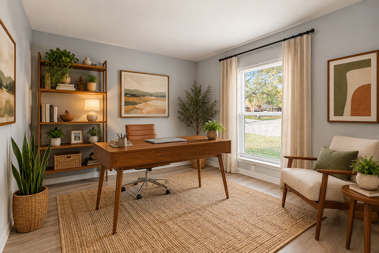 VIRTUALLY STAGED to show potential.