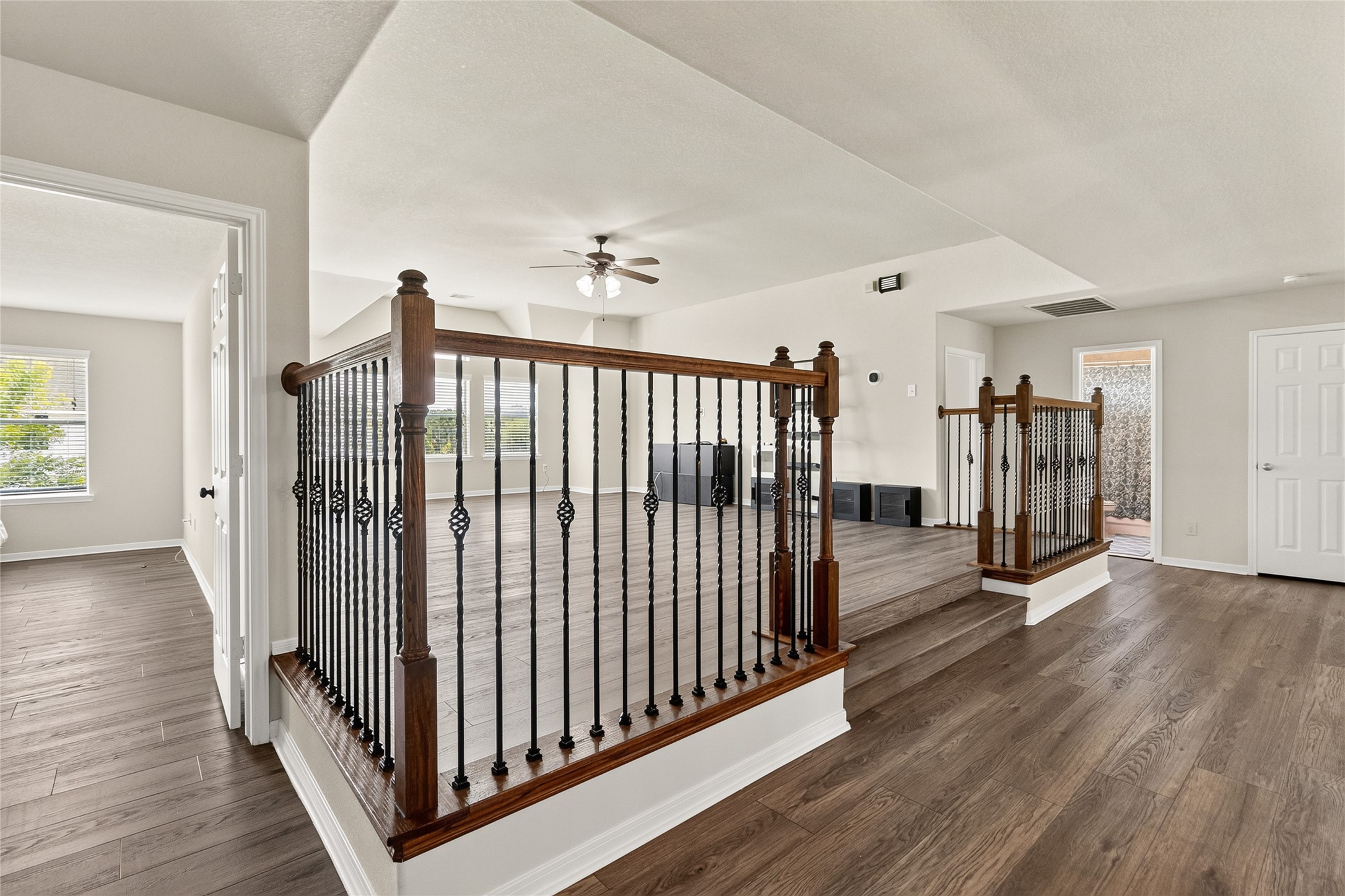 Your spacious upstairs game room gives you endless possibilities for movie nights, a playroom, fitness area, or an additional living space.