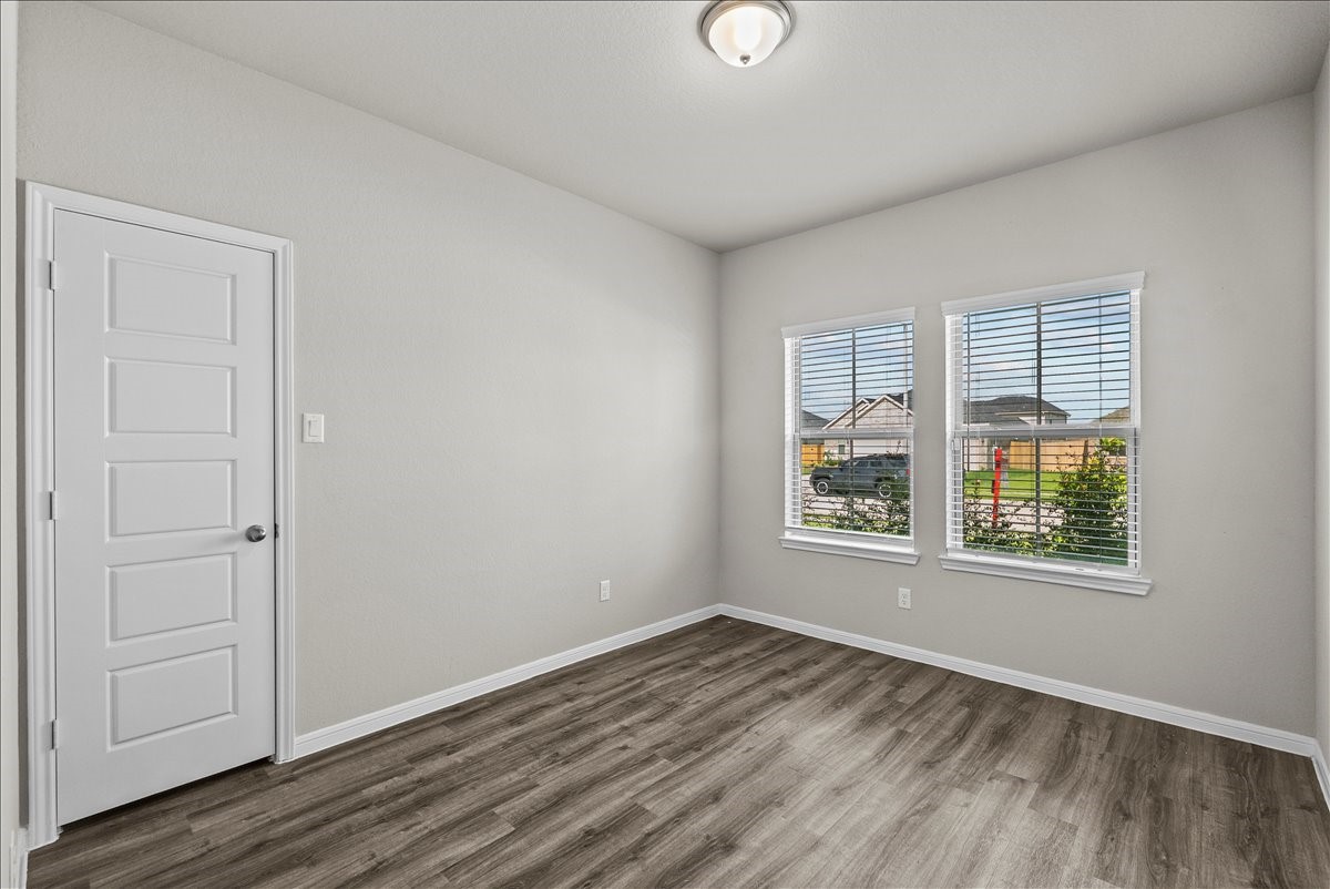 front 3rd bedroom, each closet is generously sized