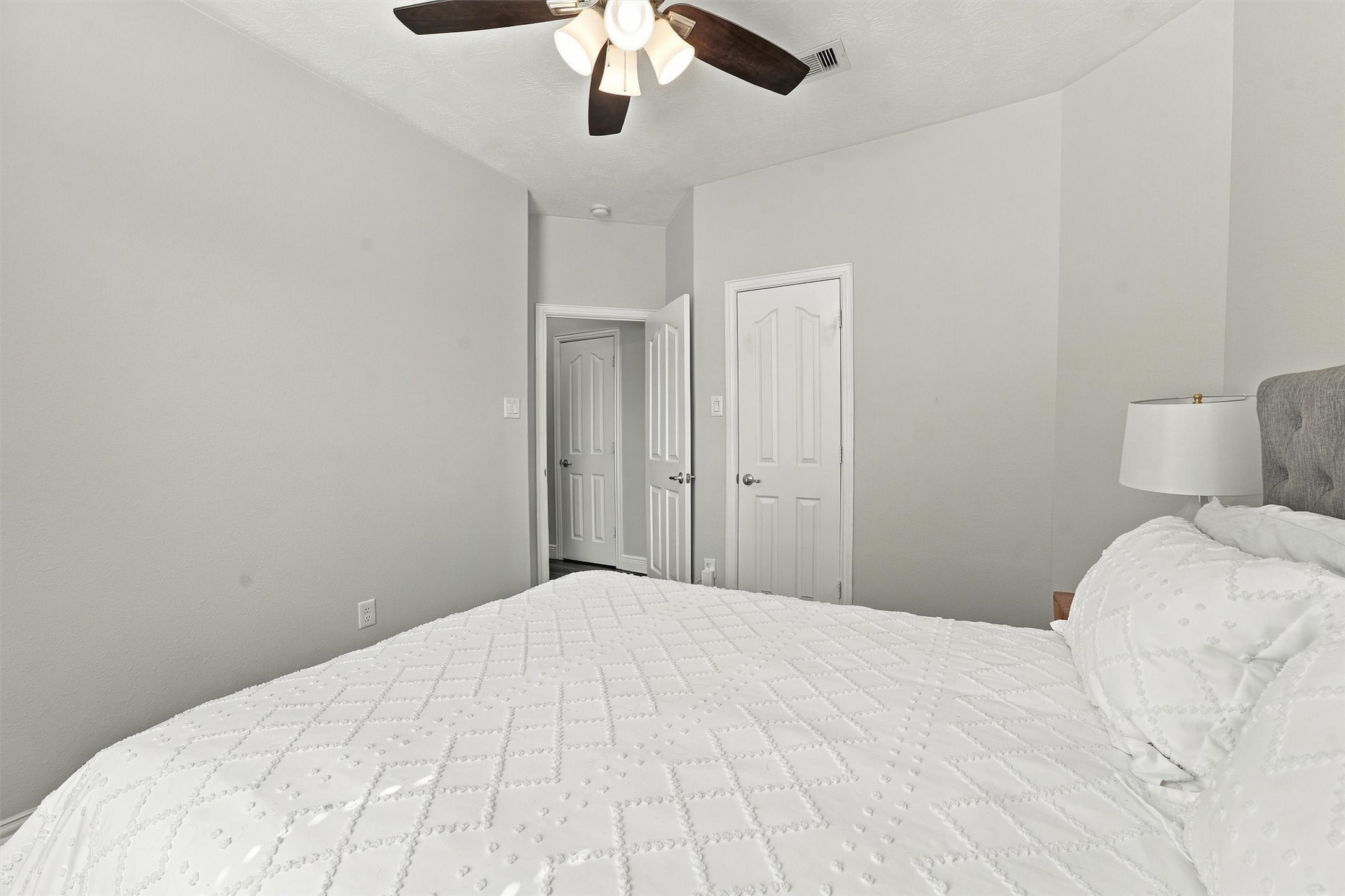 Spacious secondary bedroom.