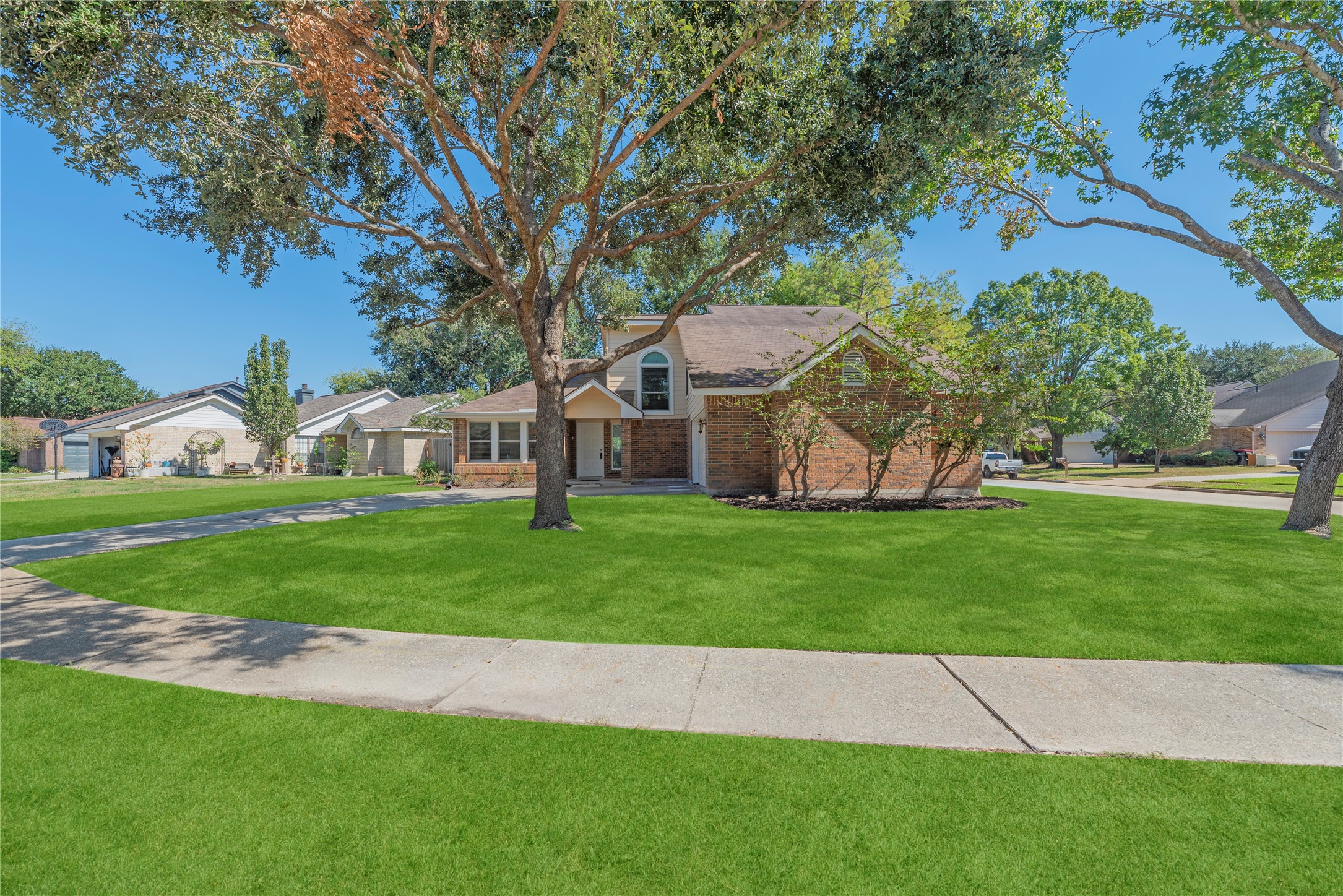 Lovely 2-story home on a large corner lot. Lovely 2-story home on a large corner lot.
