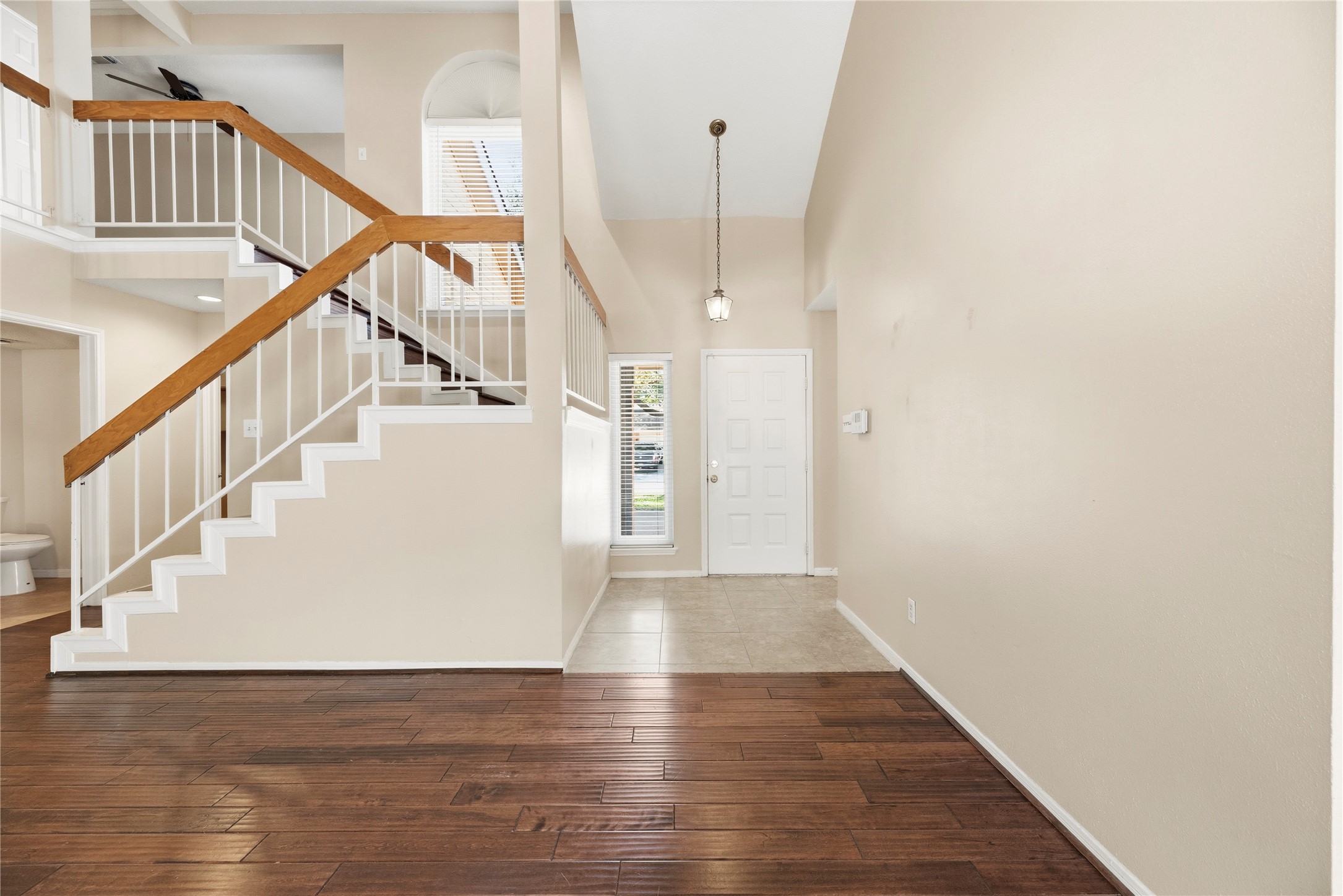 Neutral interior with high ceilings. Neutral interior with high ceilings.