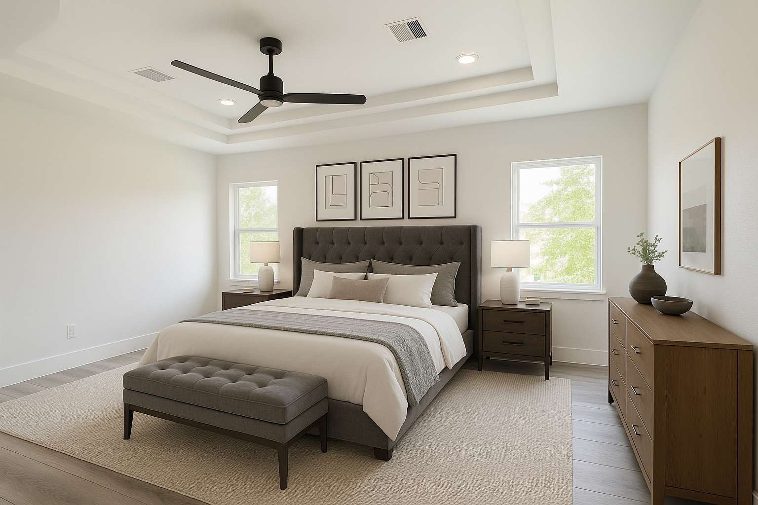 Virtually Staged-Primary bedroom