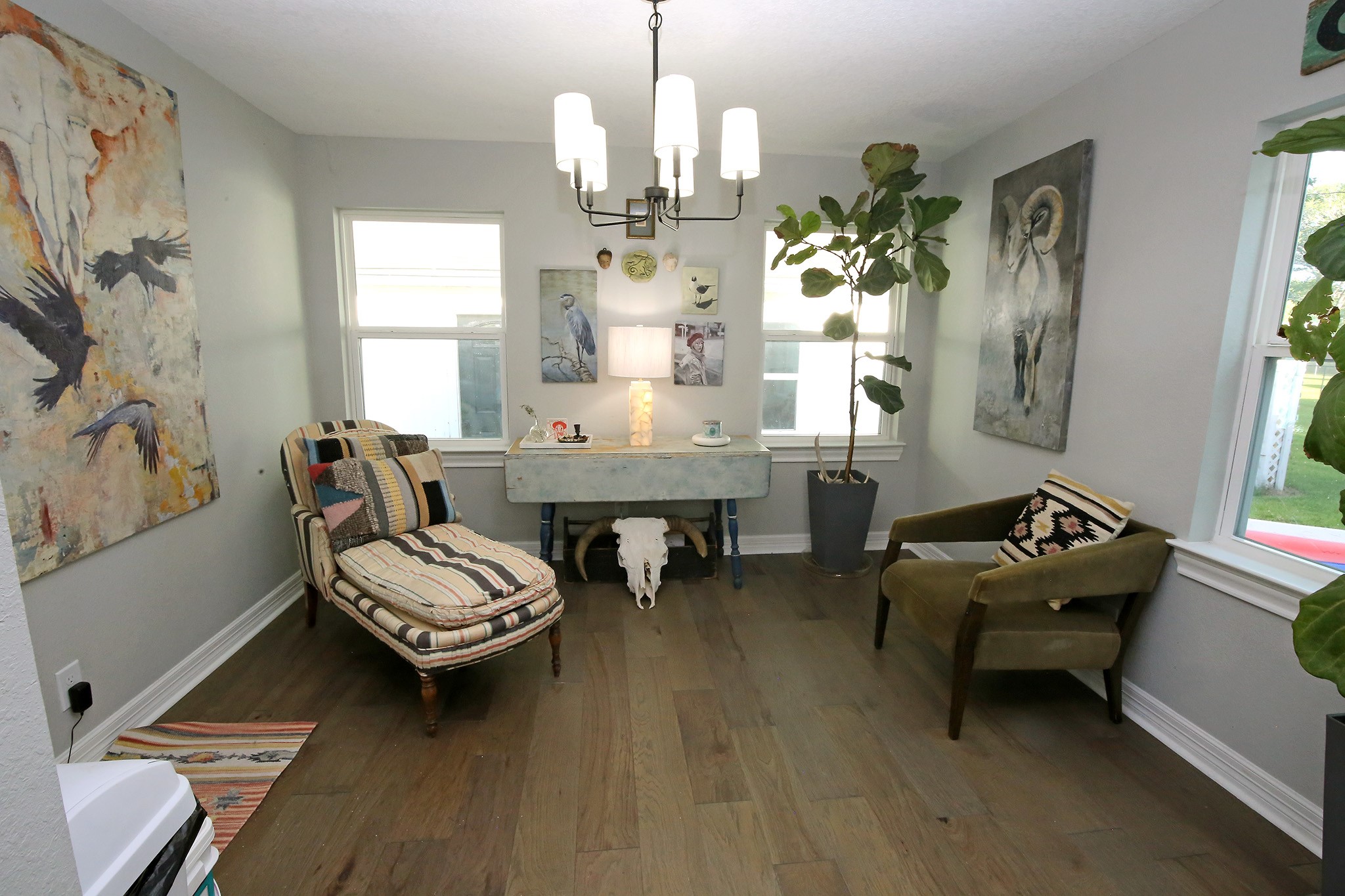 Sitting Room with natural lighting