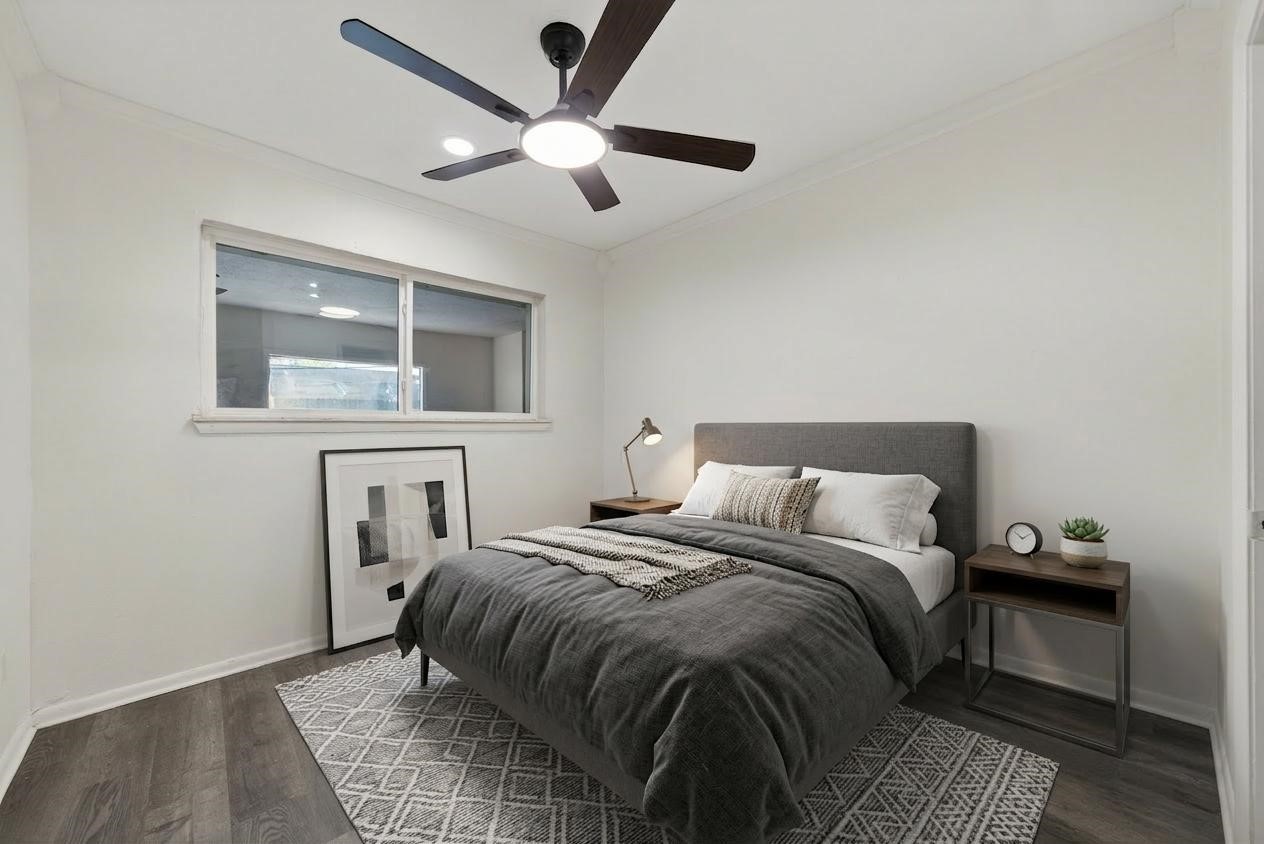 Virtually staged bedroom 2