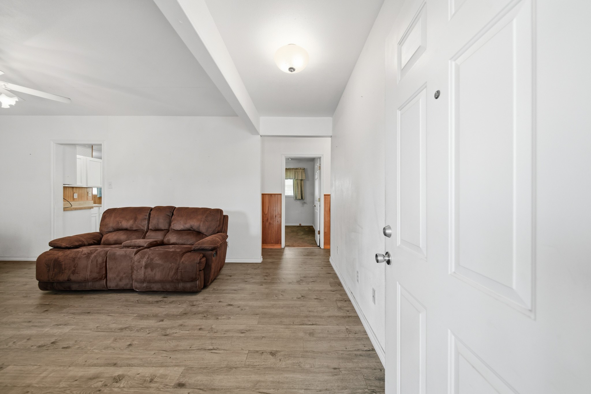 Entry to home and living room