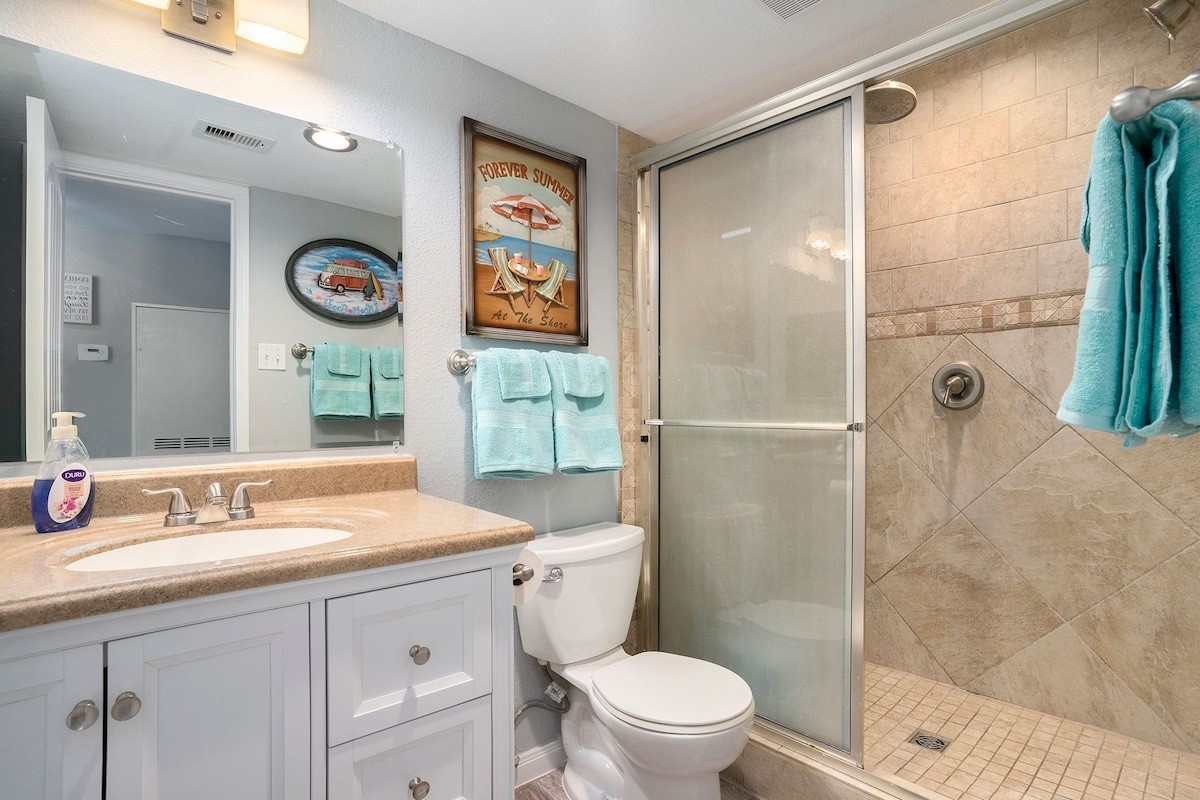 2nd bathroom with walk-in shower