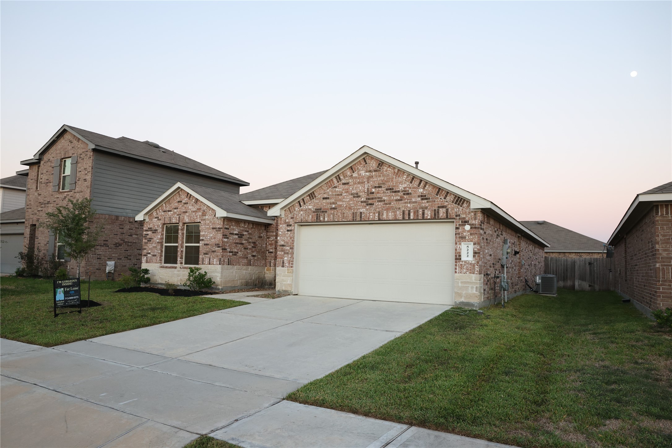 Charming brick home with a two-car garage