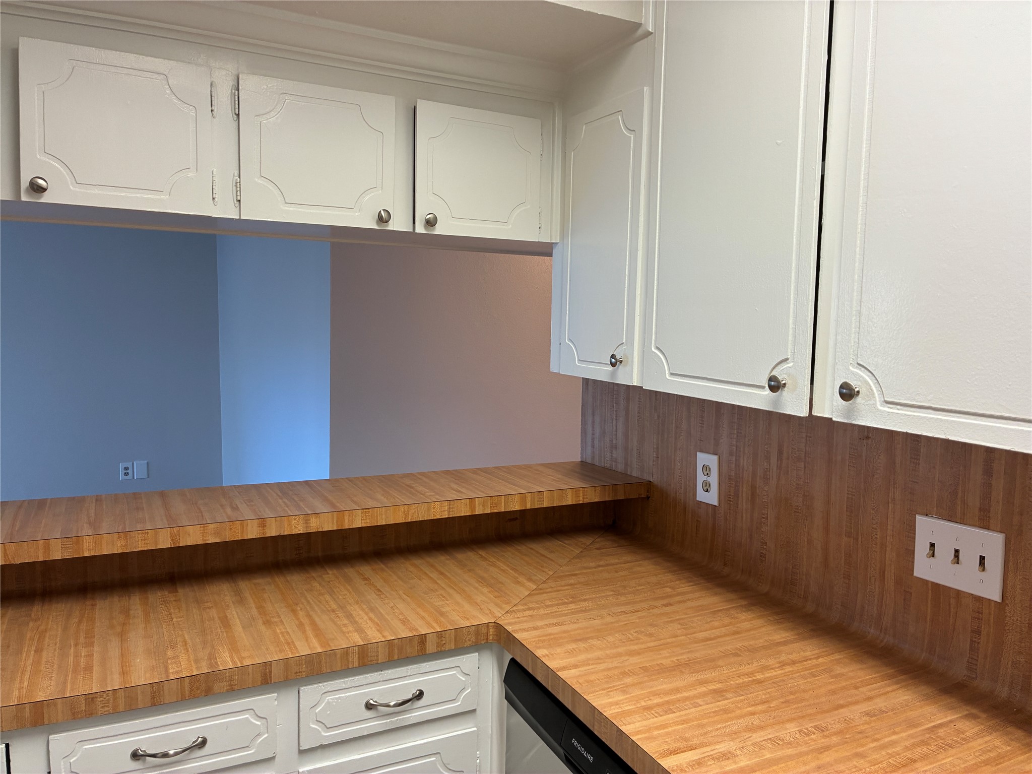 More cabinets and counterspace
