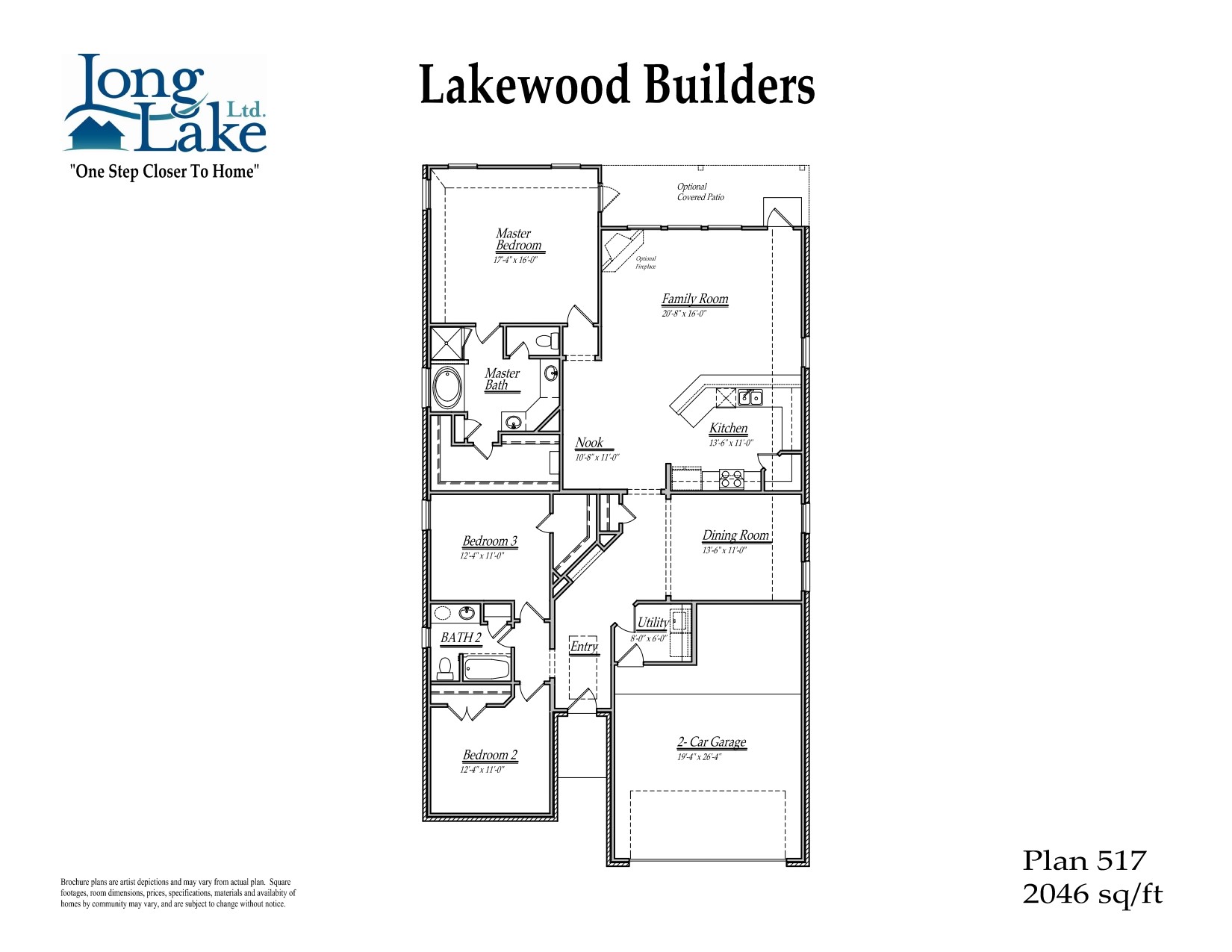 Plan 517 features 3 bedrooms, 2 full baths and over 2,000 square feet of living space. Plan 517 features 3 bedrooms, 2 full baths and over 2,000 square feet of living space.