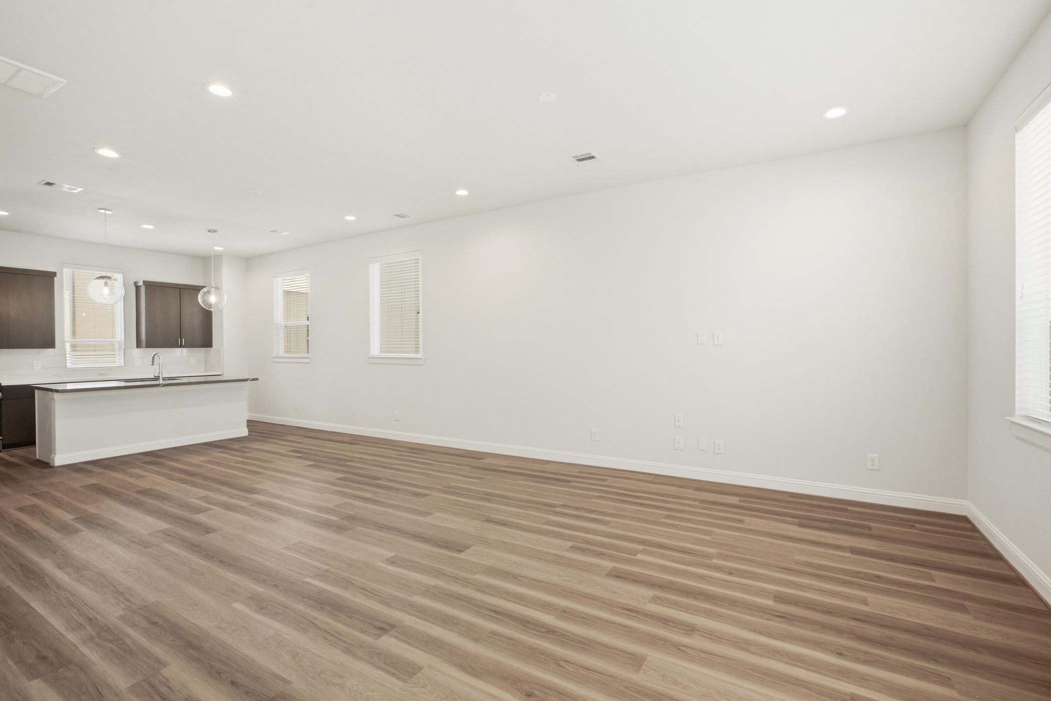 Living, Dining, Kitchen