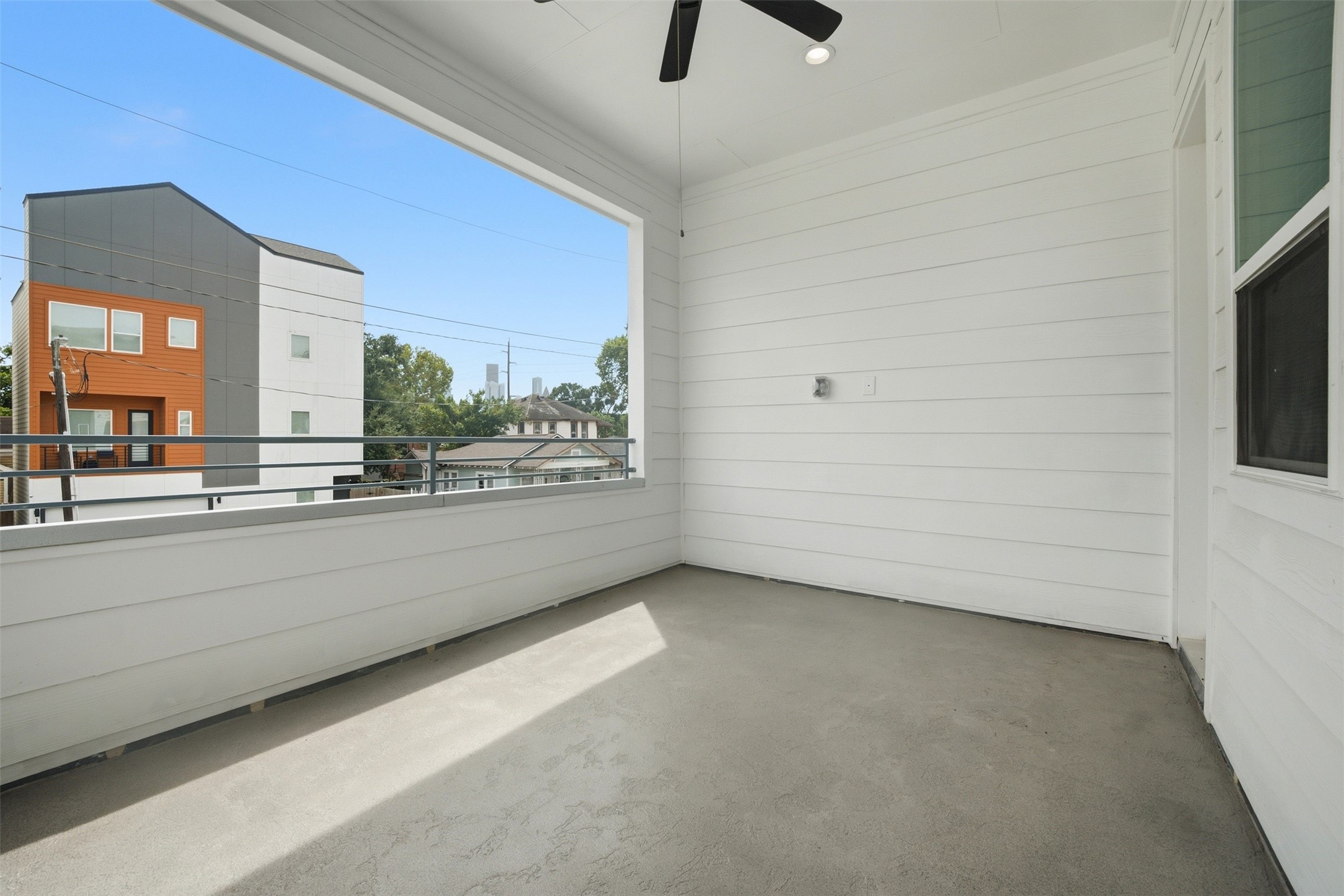 2nd Floor Balcony with Downtown Views